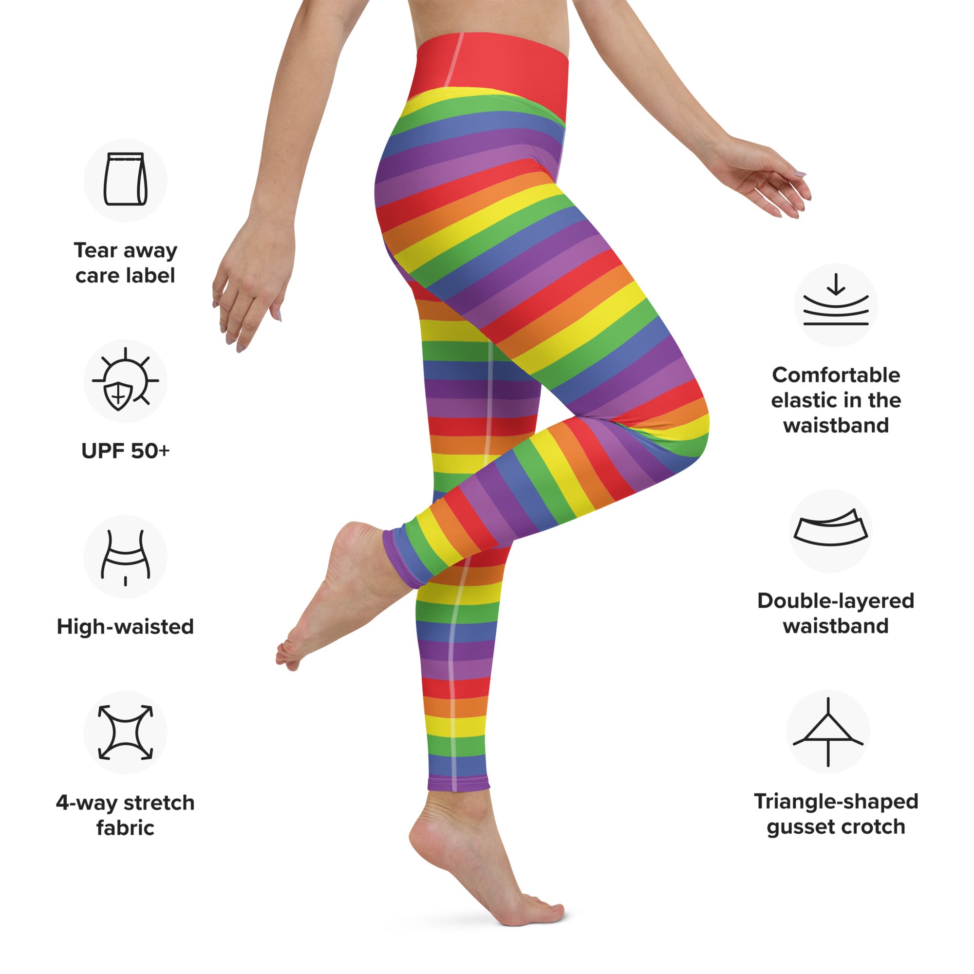 Yoga Leggings- Rainbow