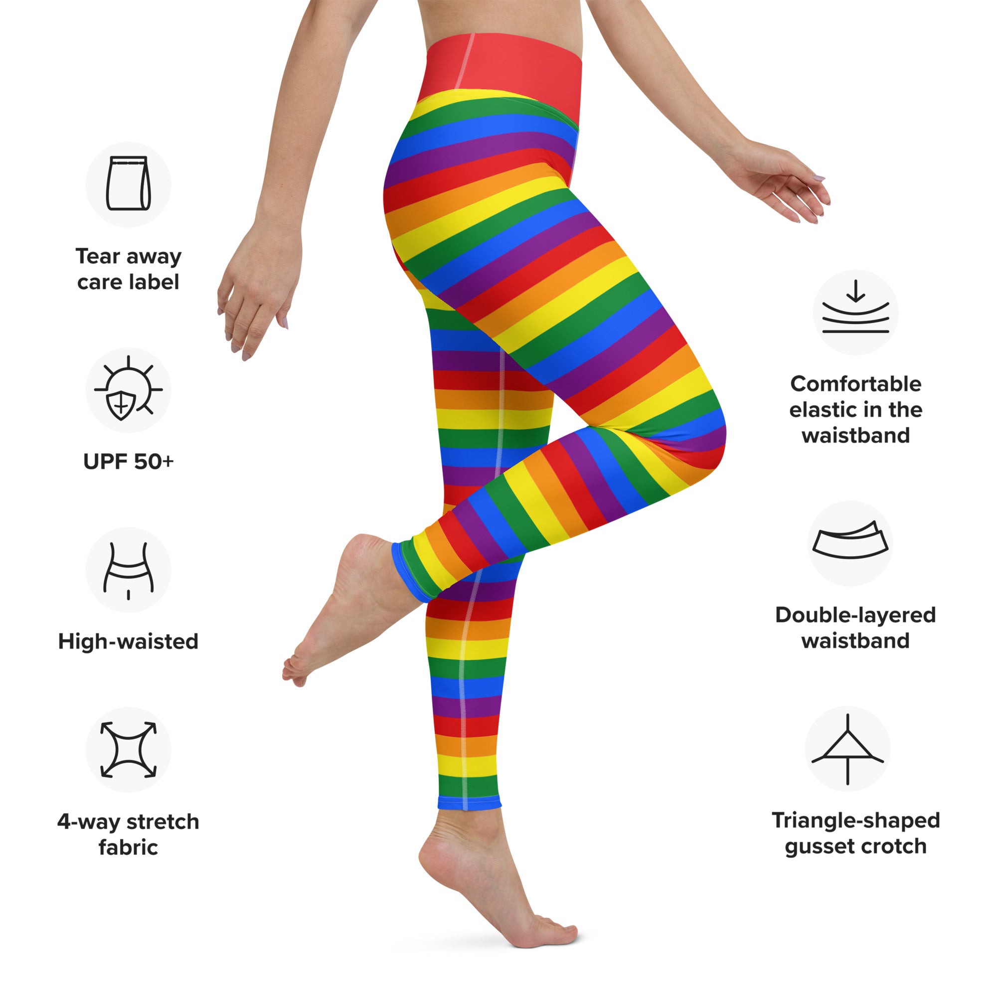 Yoga Leggings- Rainbow