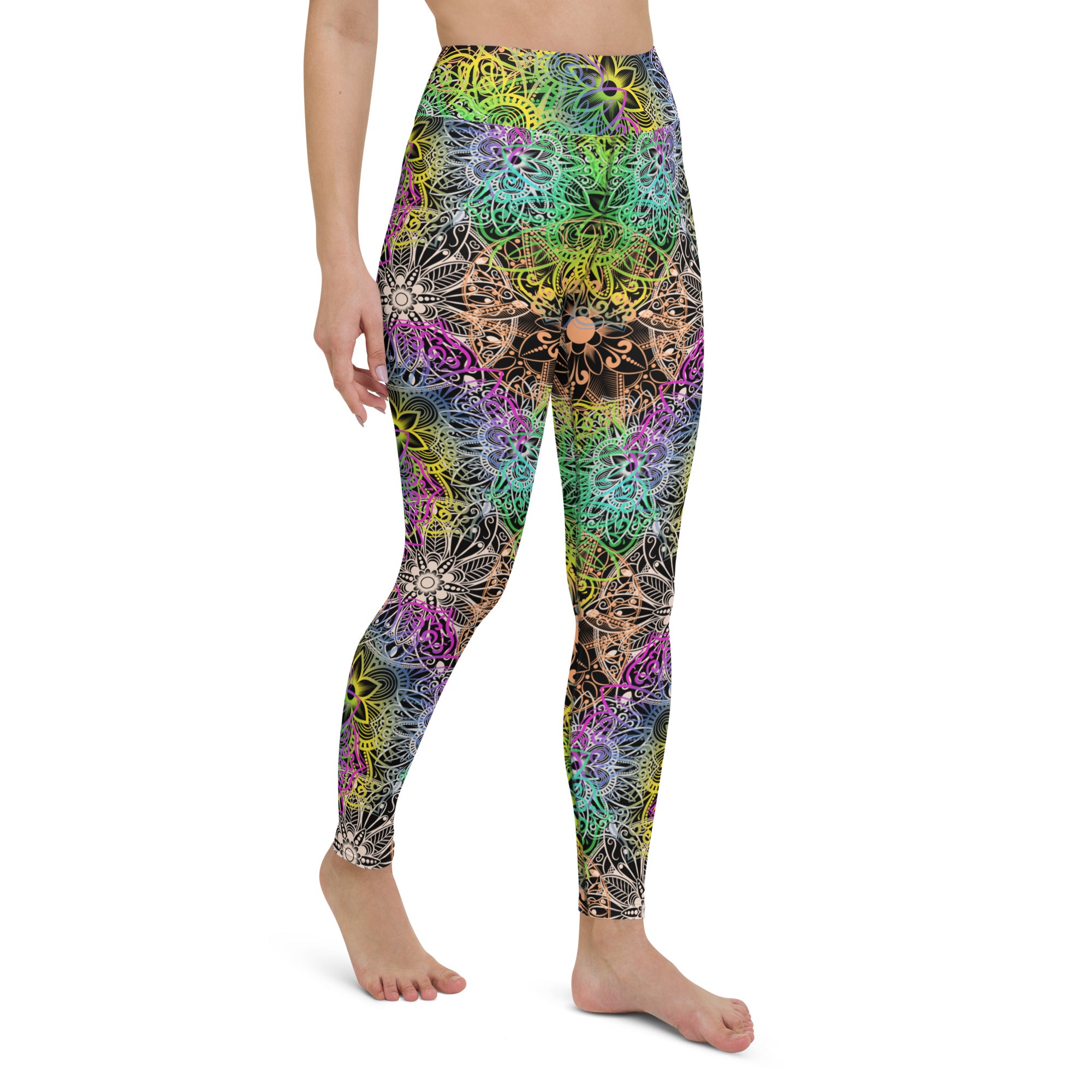 Yoga Leggings- Mandala Multi Colour