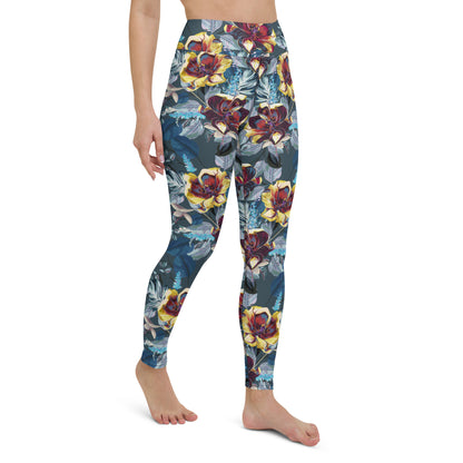 Yoga Leggings- Tulip Flowers