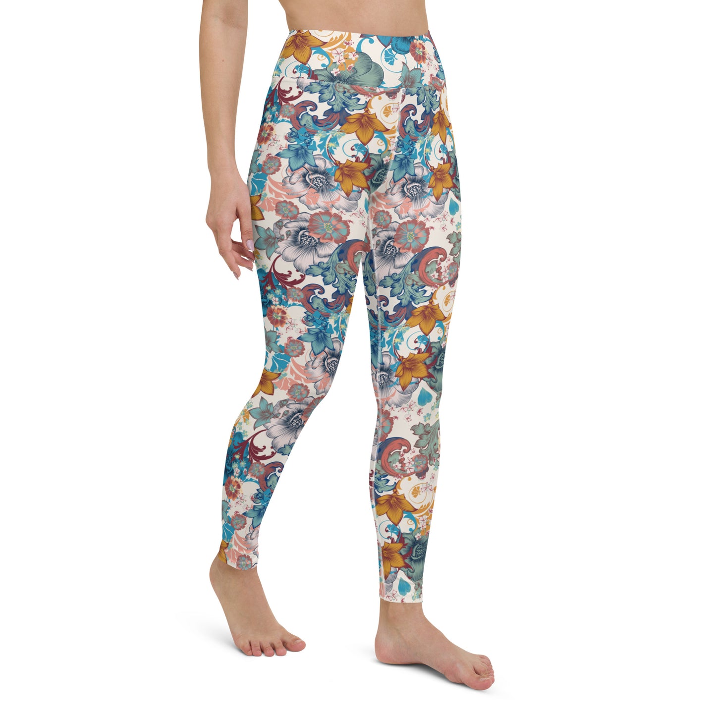 Yoga Leggings- Vintage Flowers