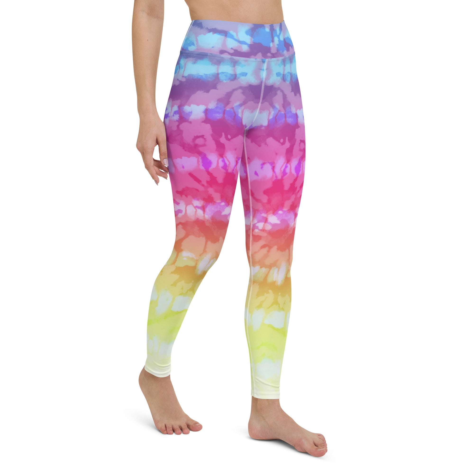 Yoga Leggings- Tie Dye Stripes