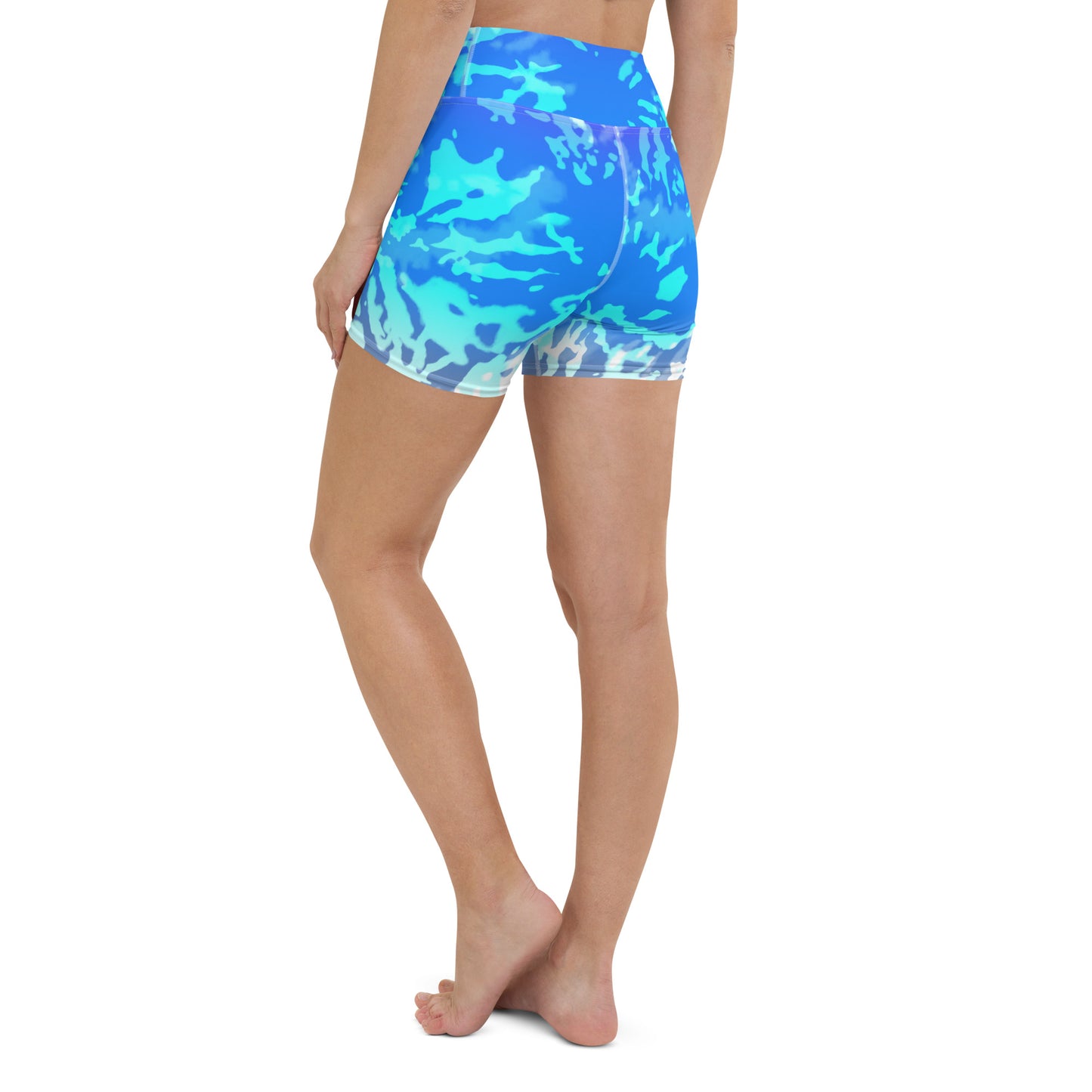 Yoga Shorts- Tie Dye Multicolour Splashes