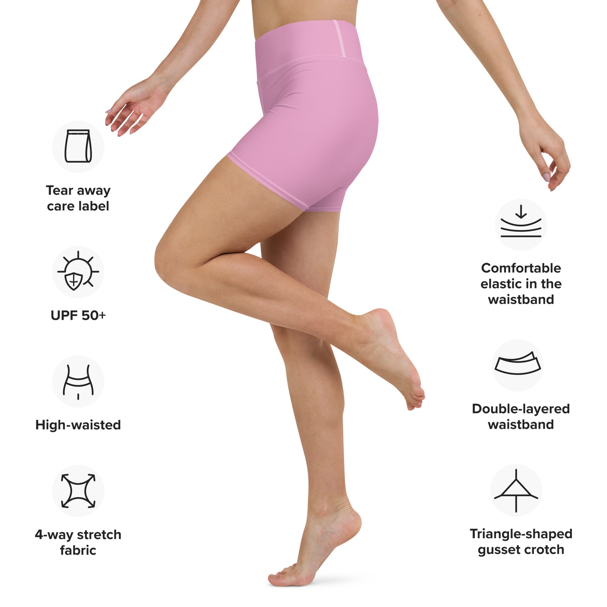 Yoga Shorts- Pink