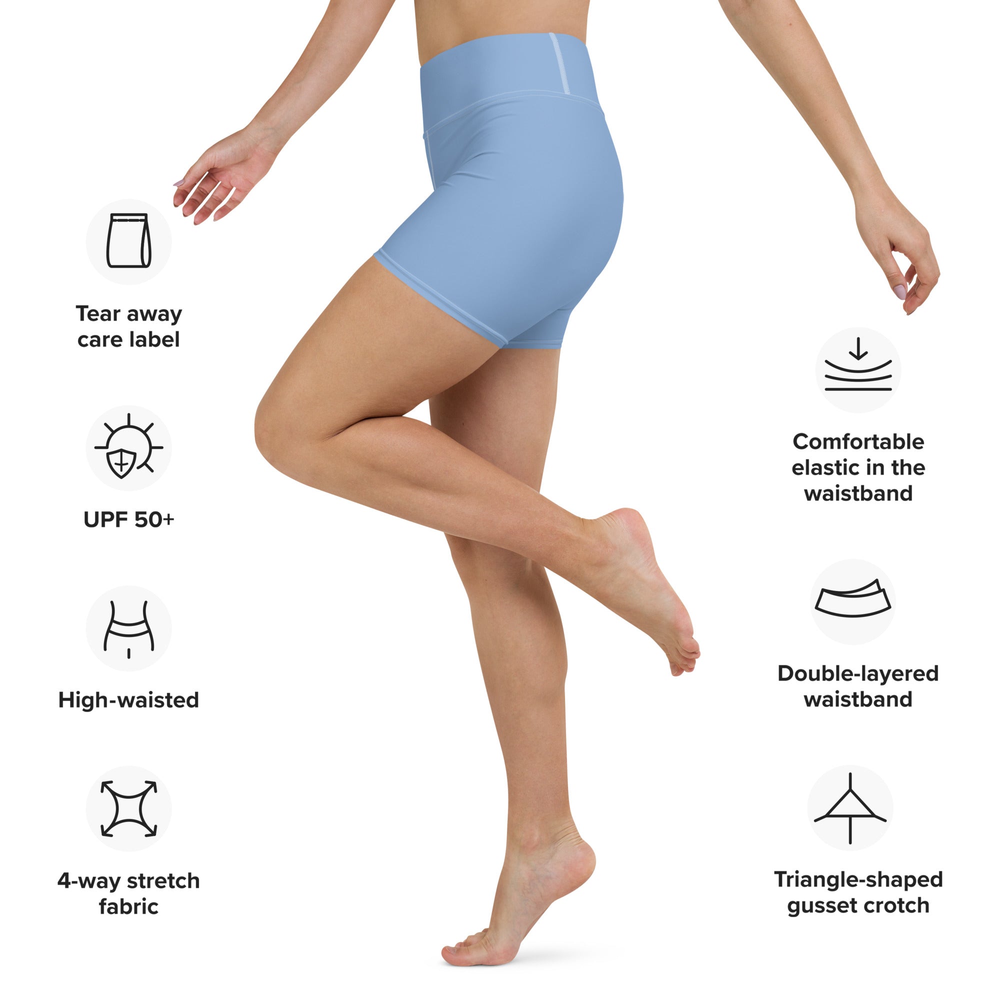Yoga Shorts- Blue