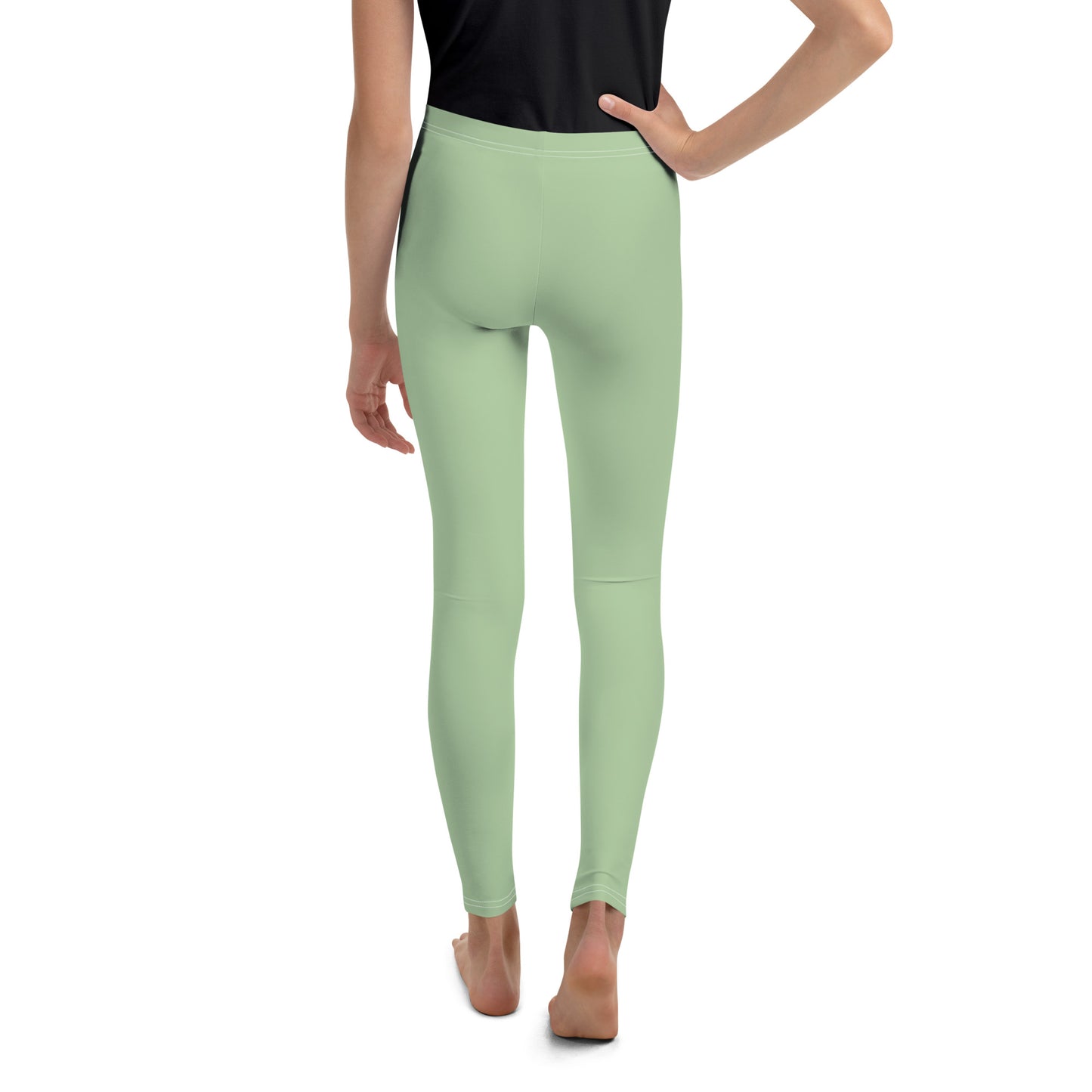 Youth Leggings- Light Green