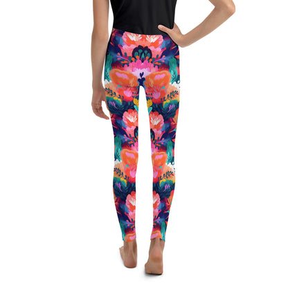 Youth Leggings- SUMMER PASTEL FLOWERS II