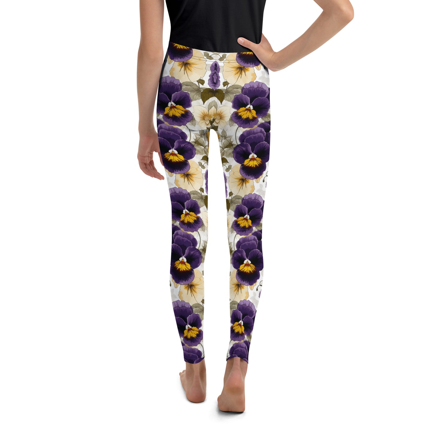 Youth Leggings- Spring Flowers I