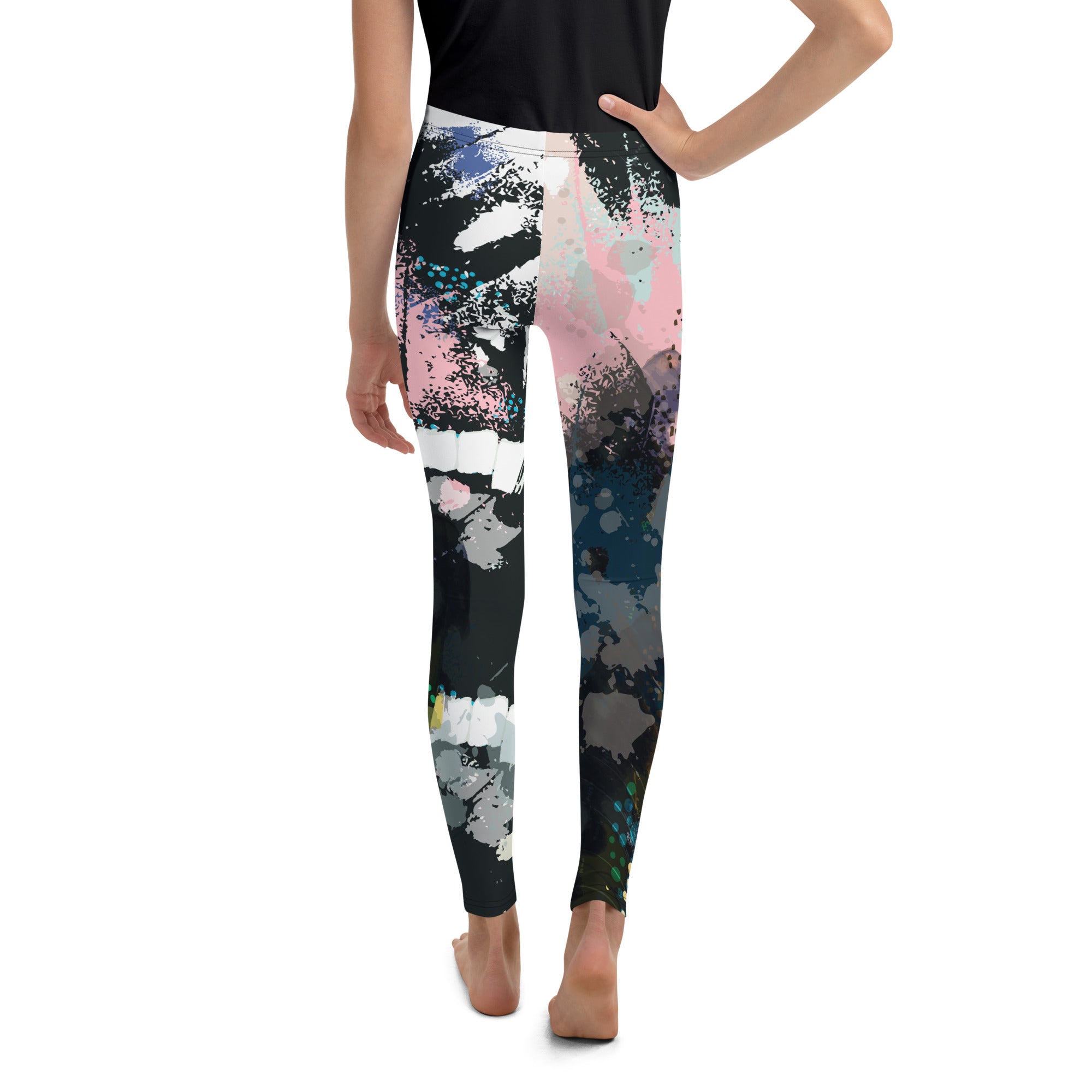 Youth Leggings- Abstract