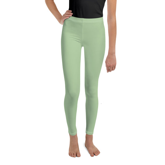 Youth Leggings- Light Green