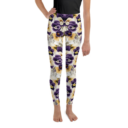 Youth Leggings- Spring Flowers I