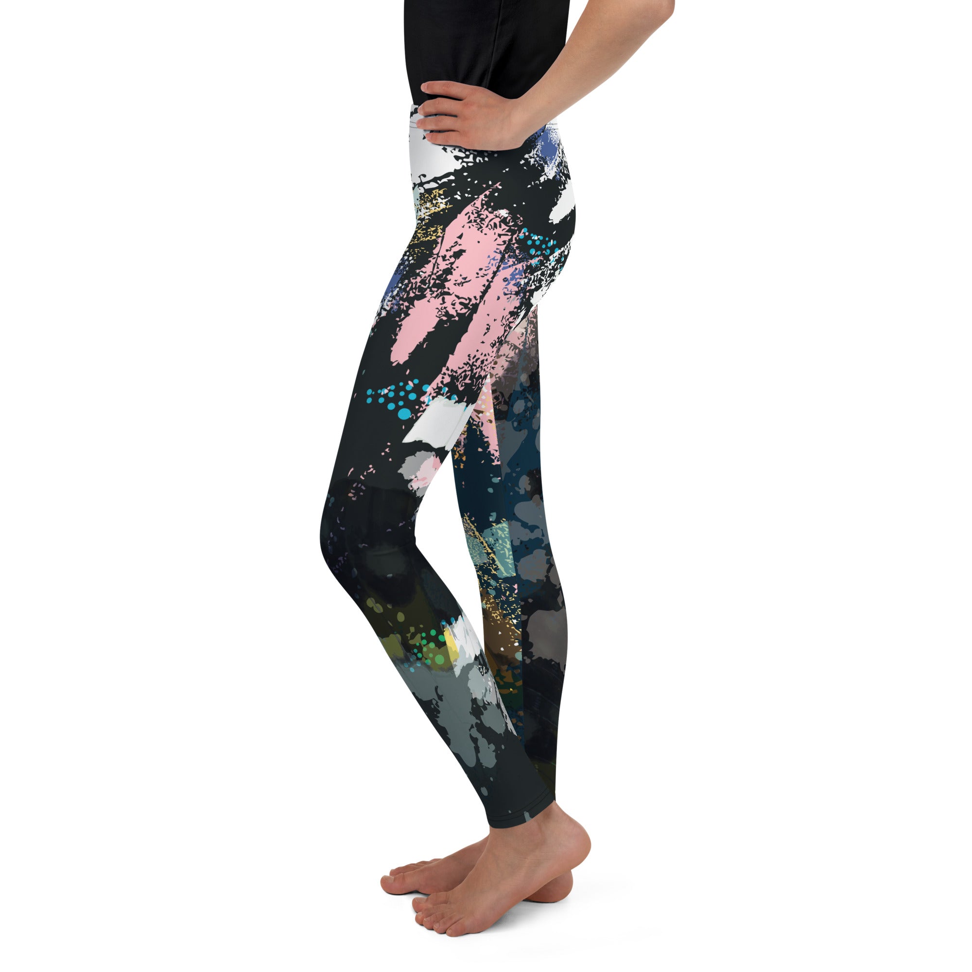 Youth Leggings- Abstract