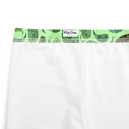 Youth Leggings- Paisley green