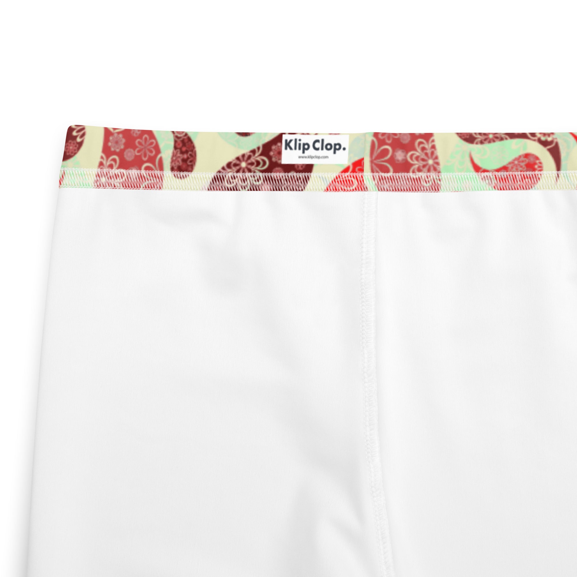 Youth Leggings- Paisley Red