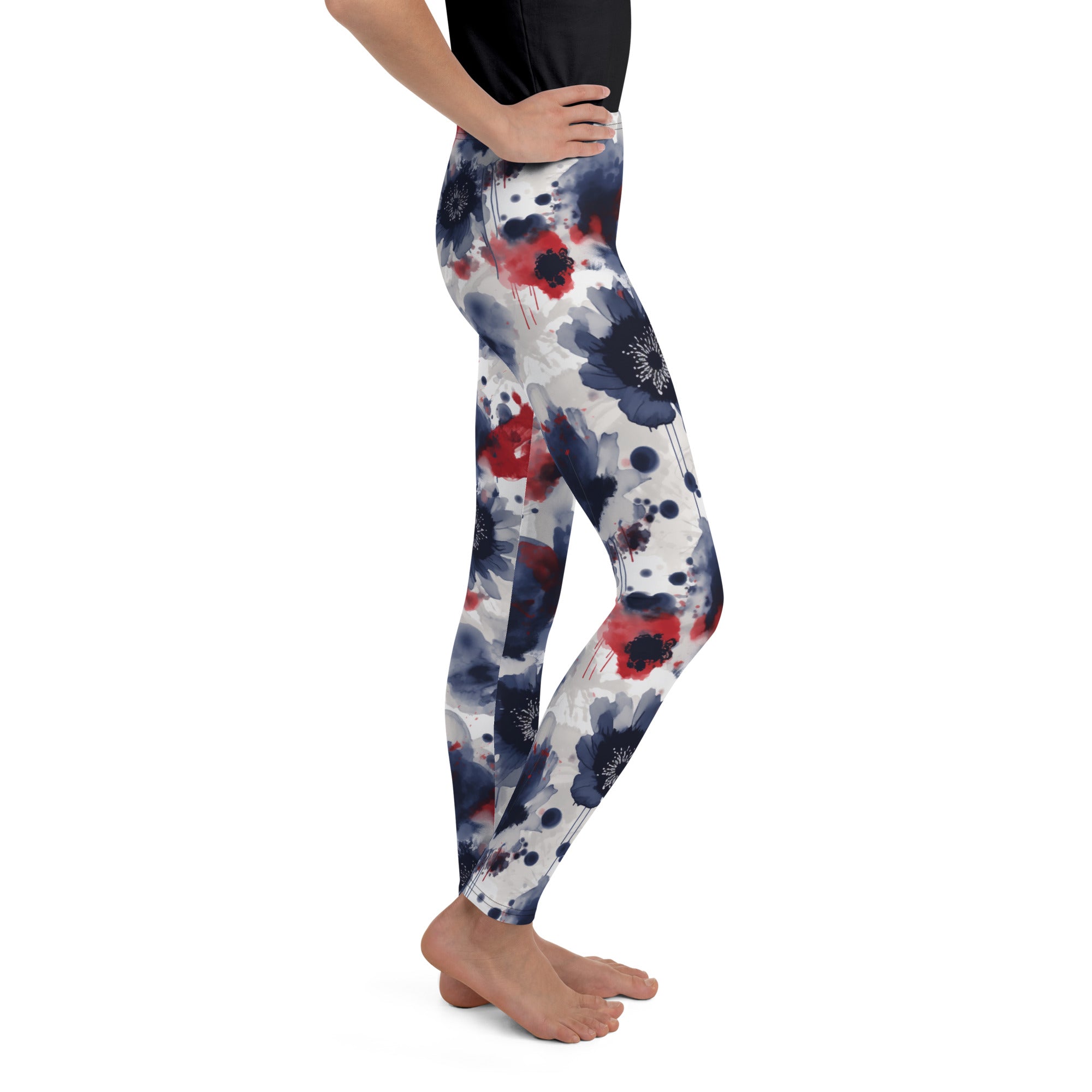 Youth Leggings- Spring Flowers 02