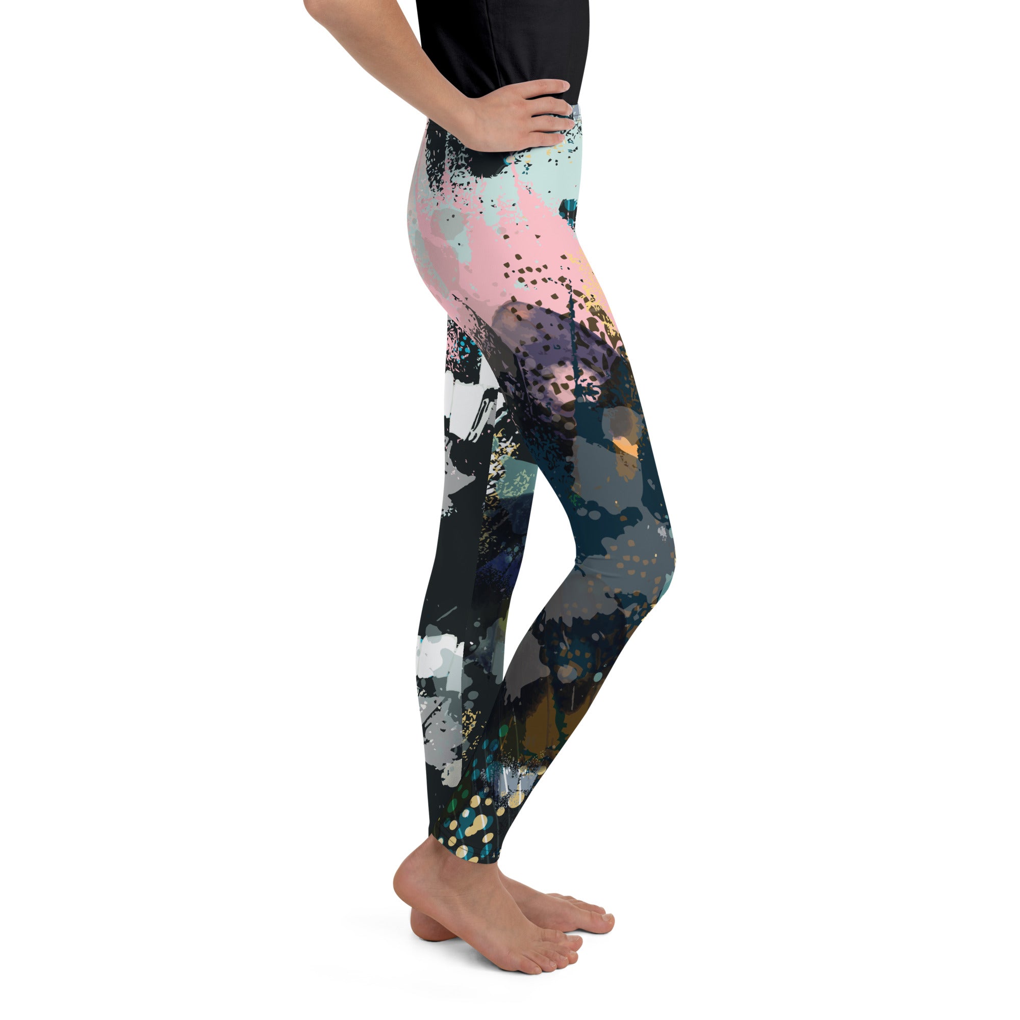 Youth Leggings- Abstract