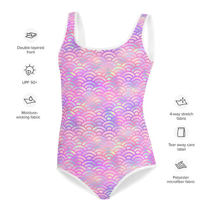 Youth Swimsuit- MERMAID PINK