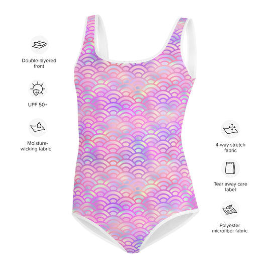 Youth Swimsuit- MERMAID PINK