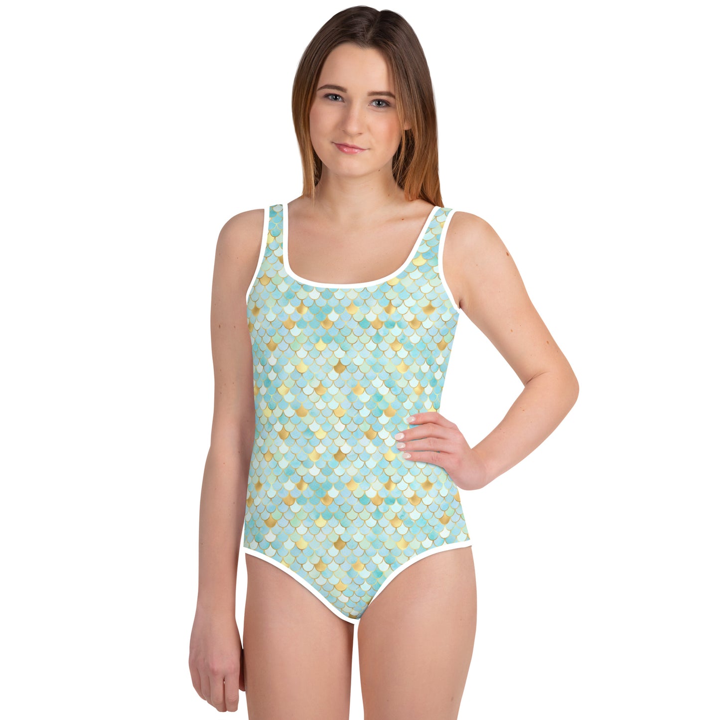Youth Swimsuit- MERMAID Cyan
