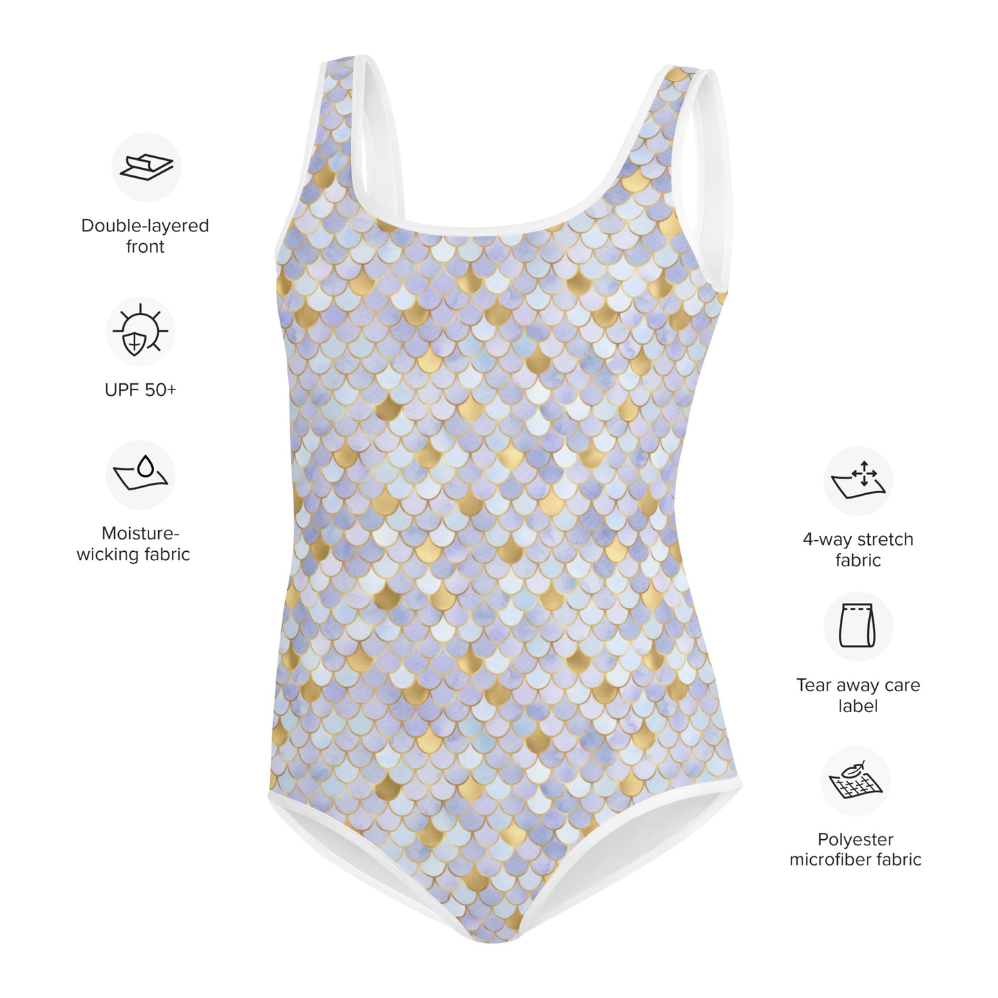 Youth Swimsuit- MERMAID Blue