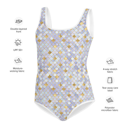 Youth Swimsuit- MERMAID Blue