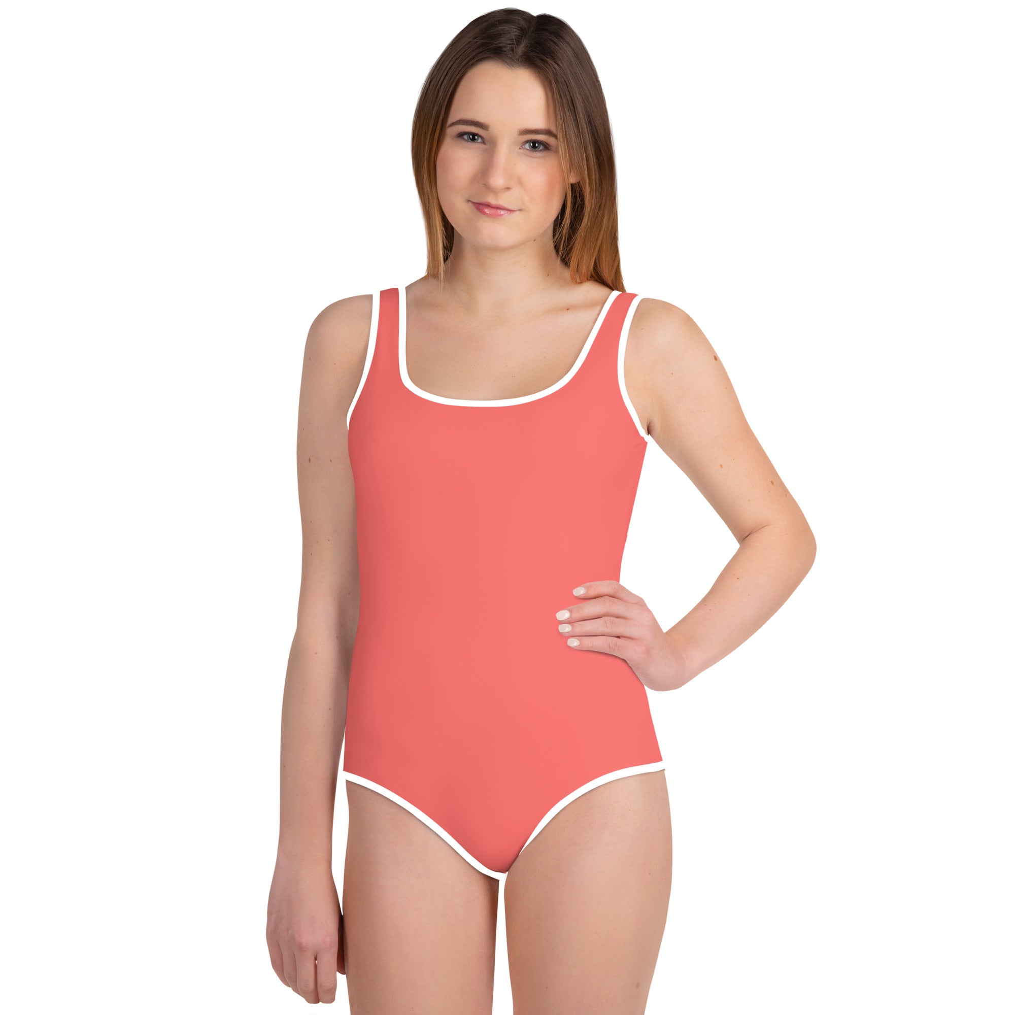 Youth Swimsuit- Coral