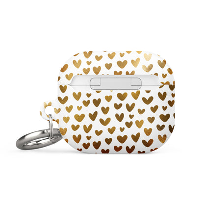 Case for AirPods® - Golden Hearts - Klip Clop