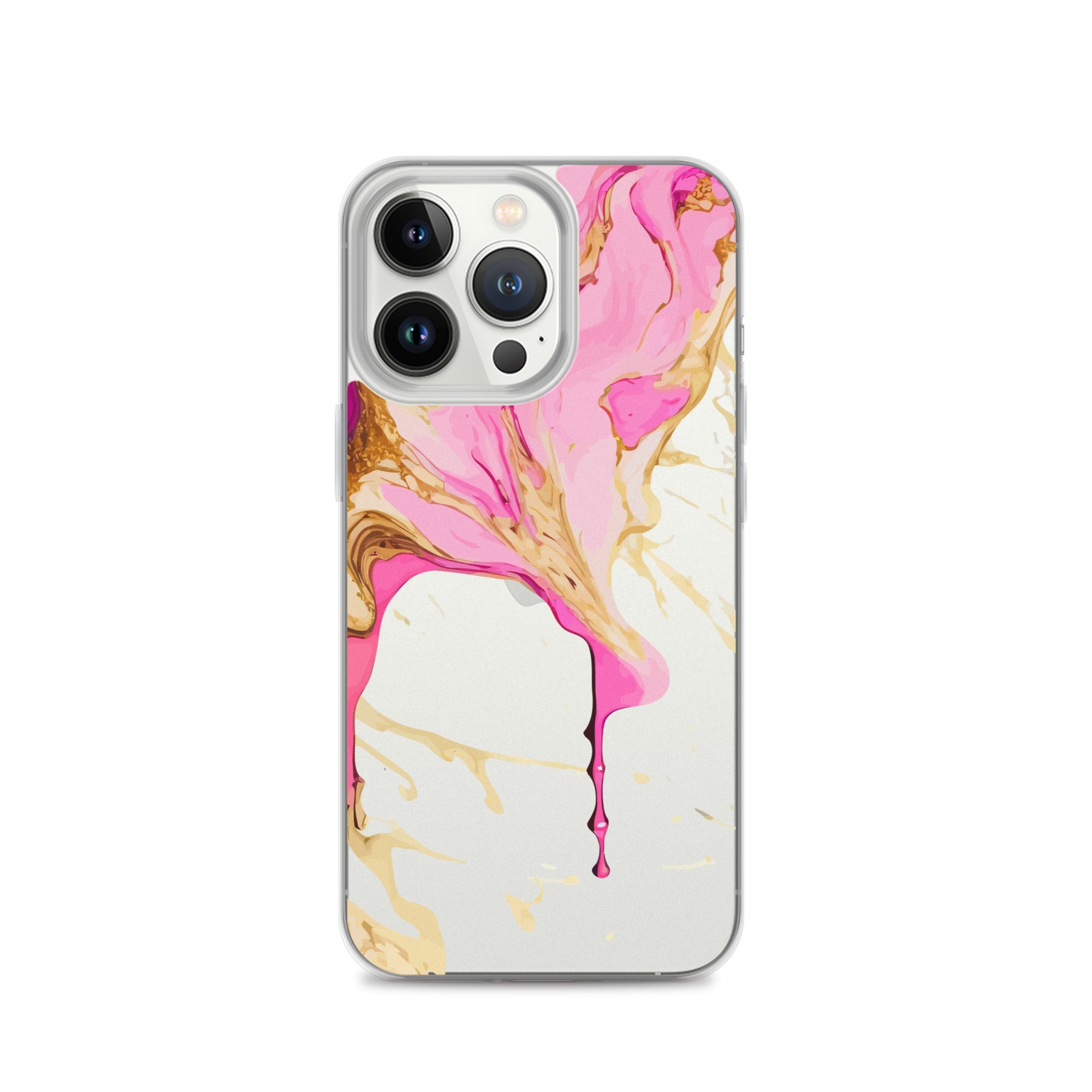 Clear Case for iPhone® - Alchohol Ink Design II - Klip Clop