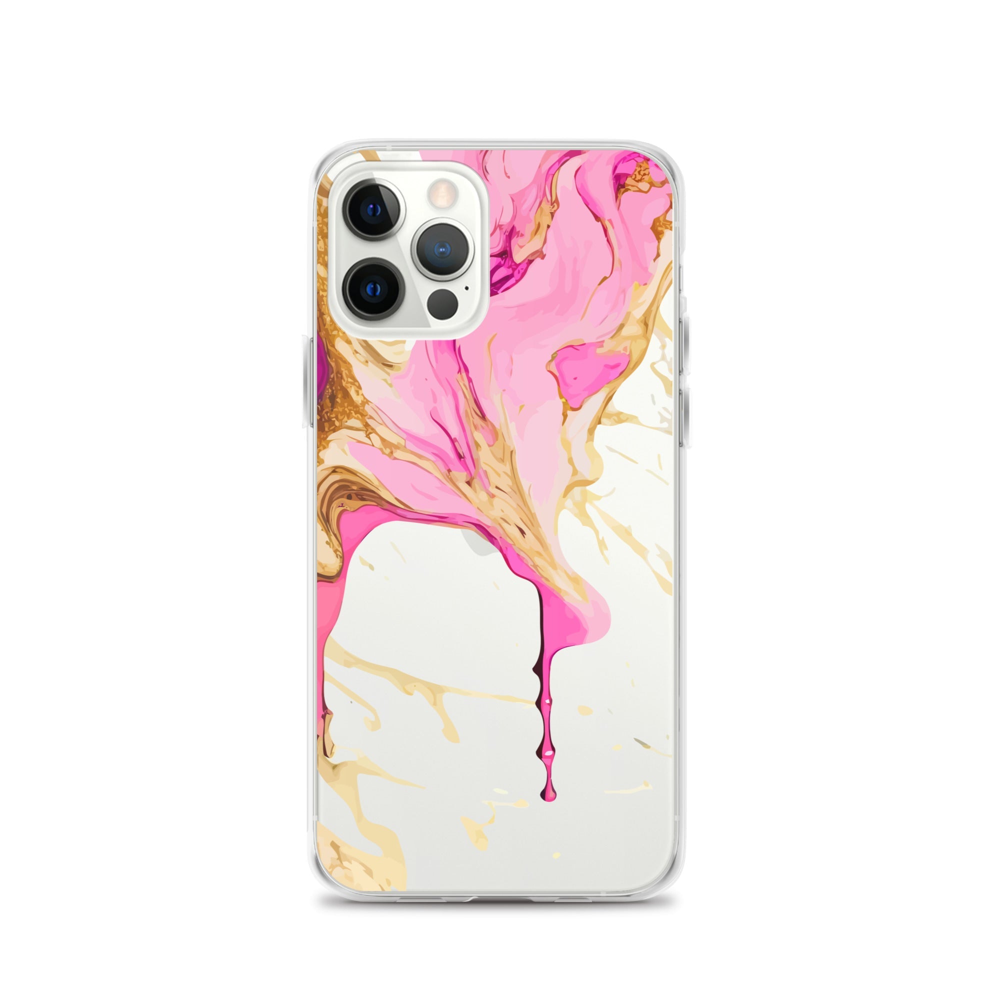 Clear Case for iPhone® - Alchohol Ink Design II - Klip Clop