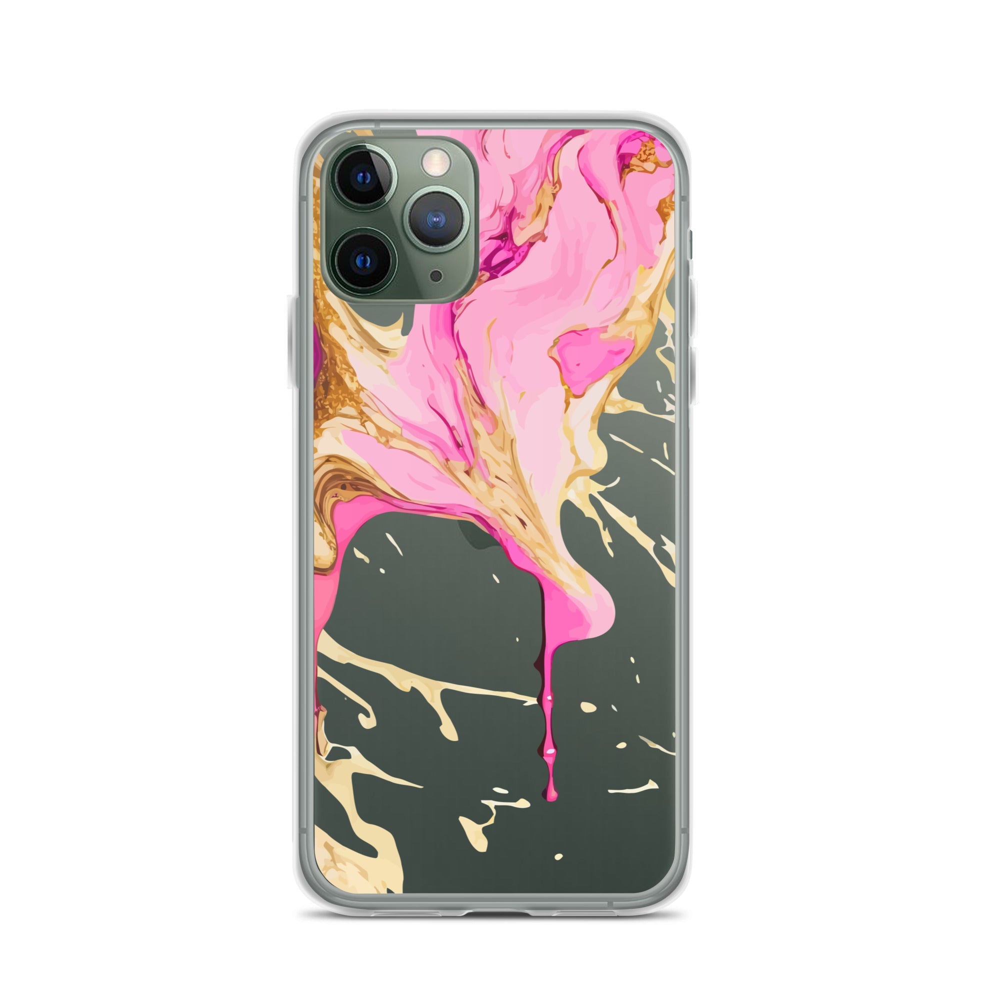 Clear Case for iPhone® - Alchohol Ink Design II - Klip Clop