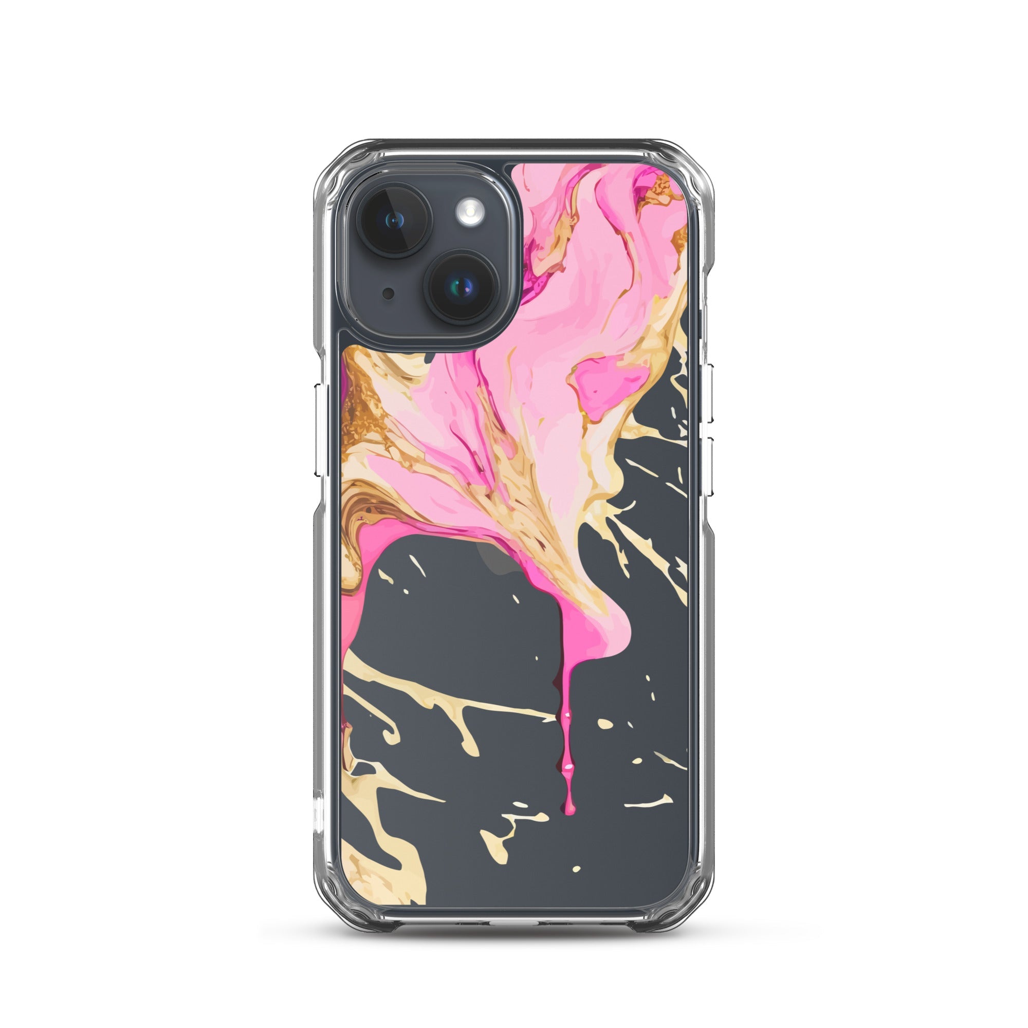 Clear Case for iPhone® - Alchohol Ink Design II - Klip Clop