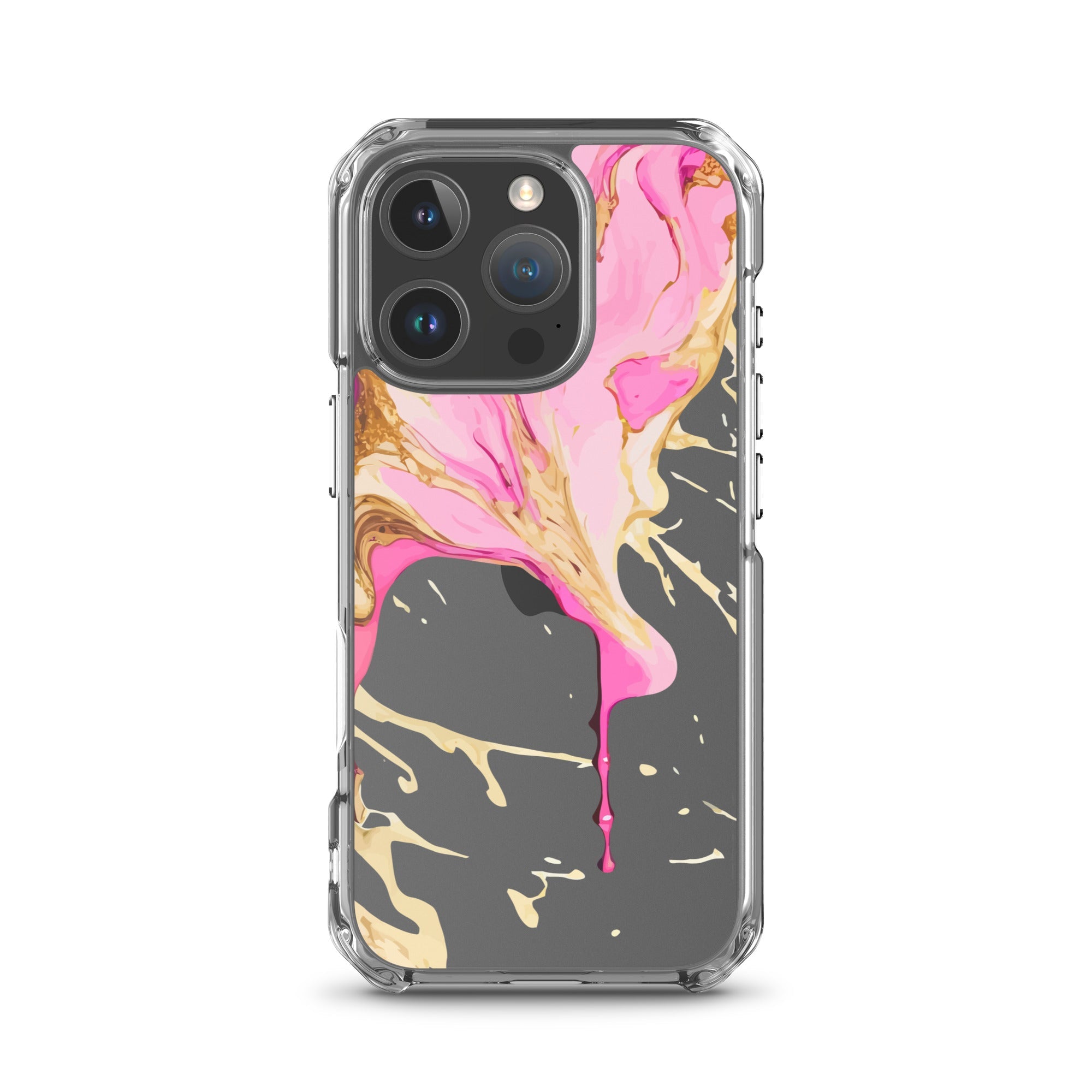 Clear Case for iPhone® - Alchohol Ink Design II - Klip Clop