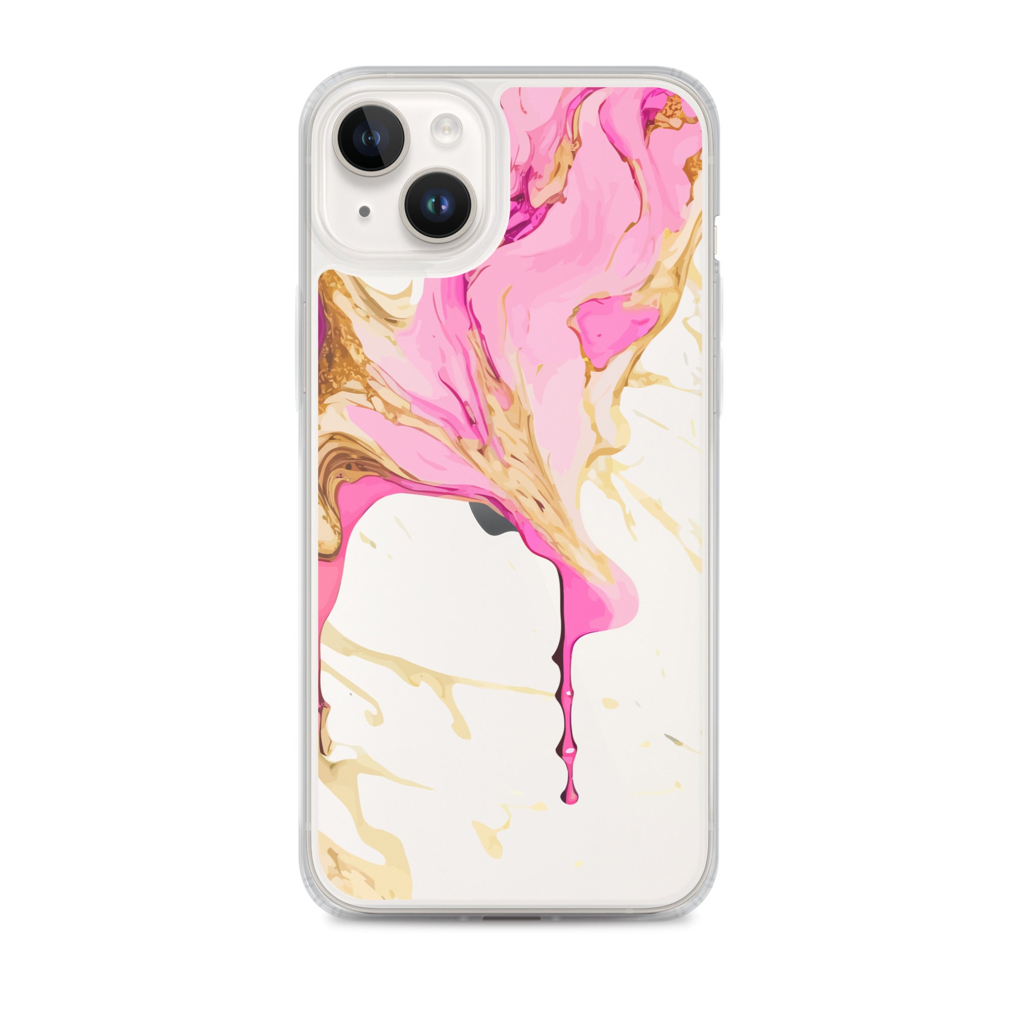 Clear Case for iPhone® - Alchohol Ink Design II - Klip Clop