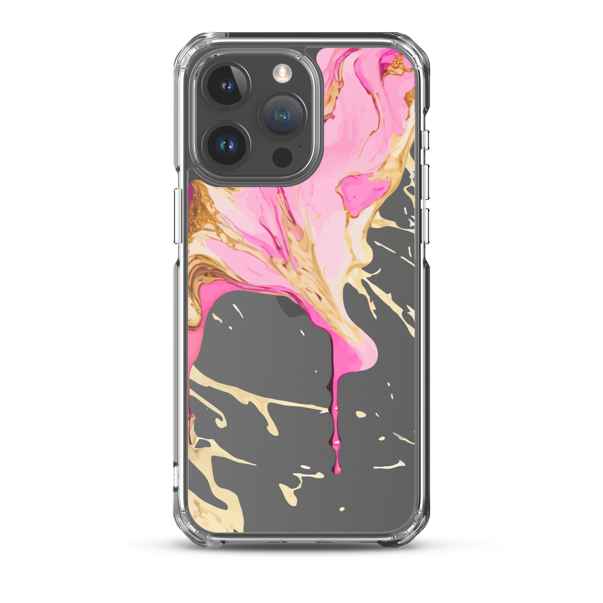 Clear Case for iPhone® - Alchohol Ink Design II - Klip Clop