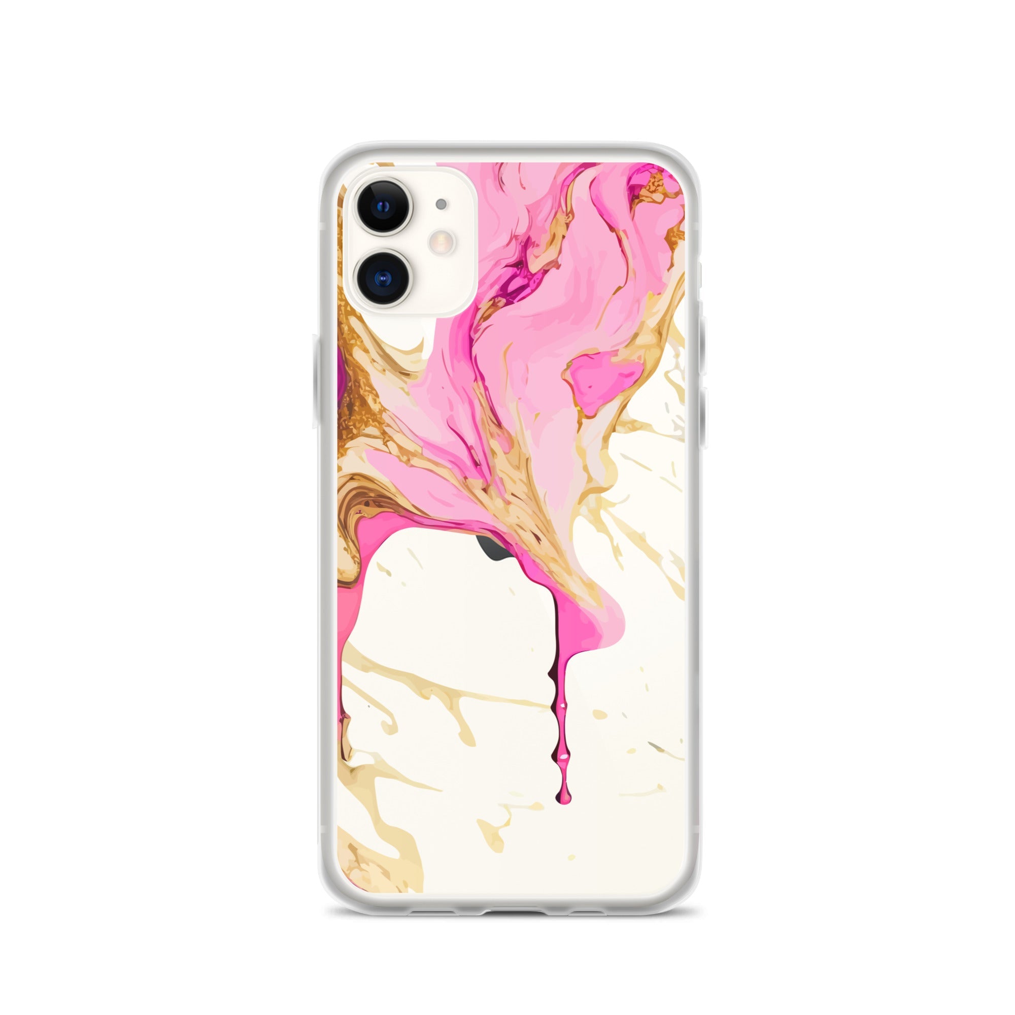 Clear Case for iPhone® - Alchohol Ink Design II - Klip Clop