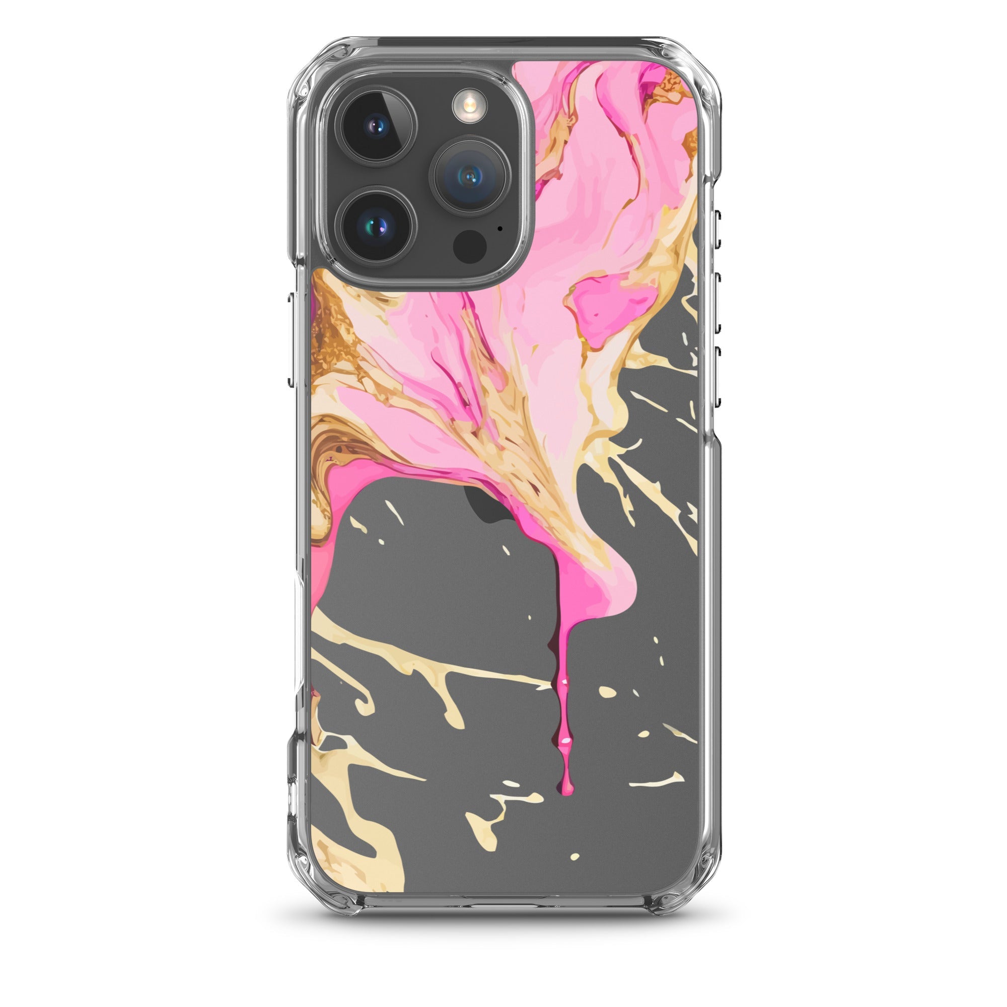 Clear Case for iPhone® - Alchohol Ink Design II - Klip Clop