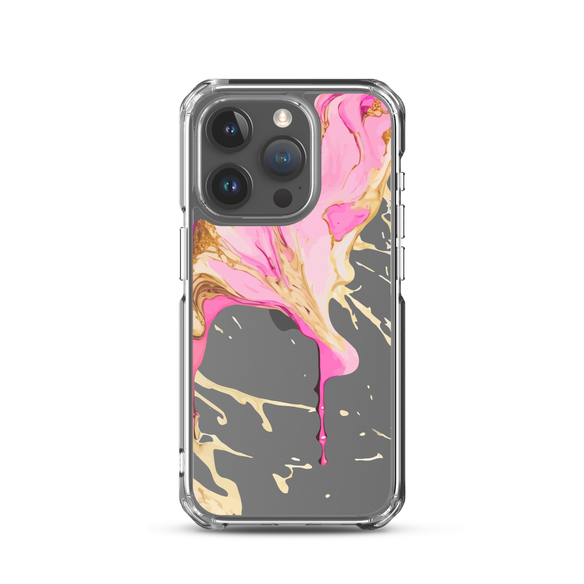 Clear Case for iPhone® - Alchohol Ink Design II - Klip Clop