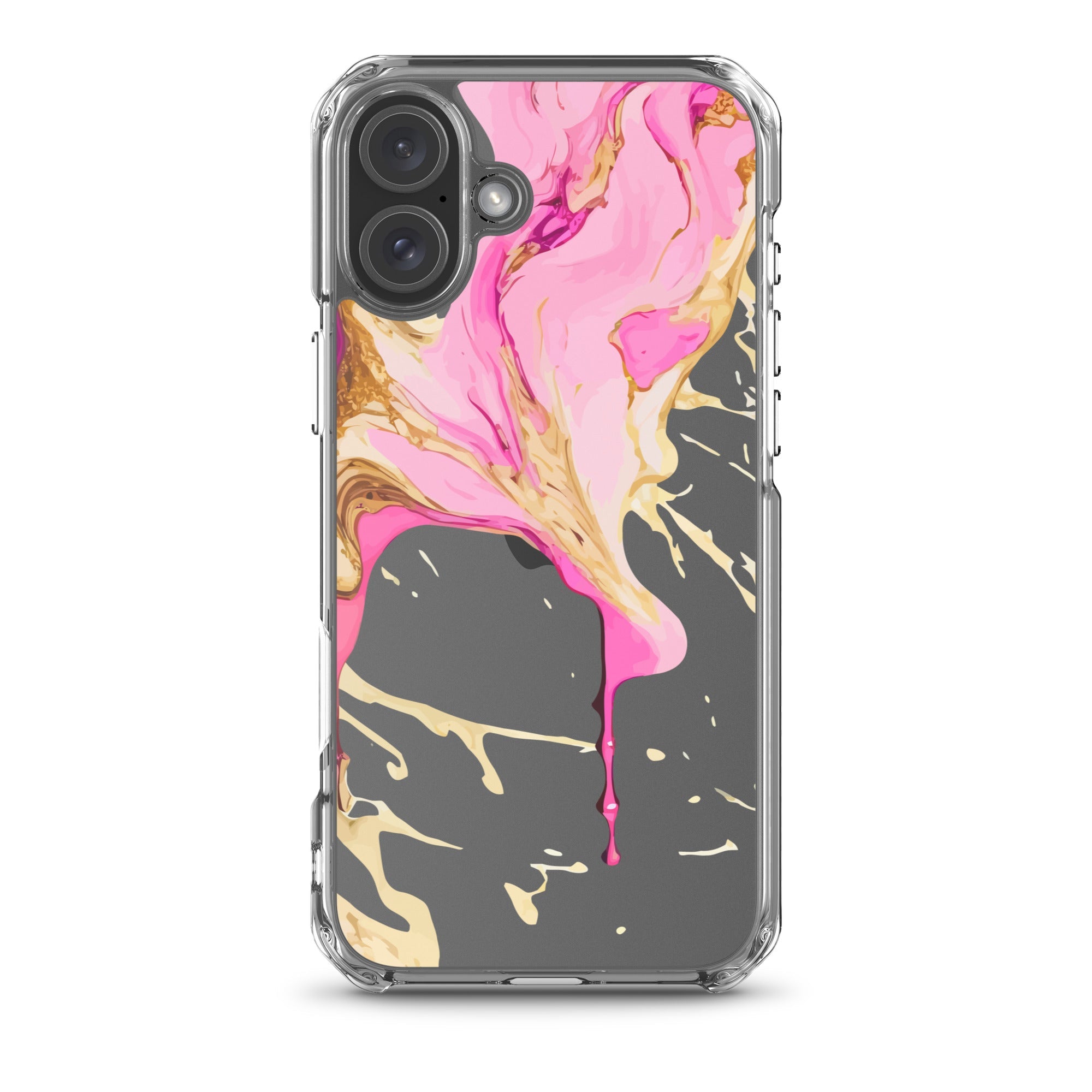 Clear Case for iPhone® - Alchohol Ink Design II - Klip Clop