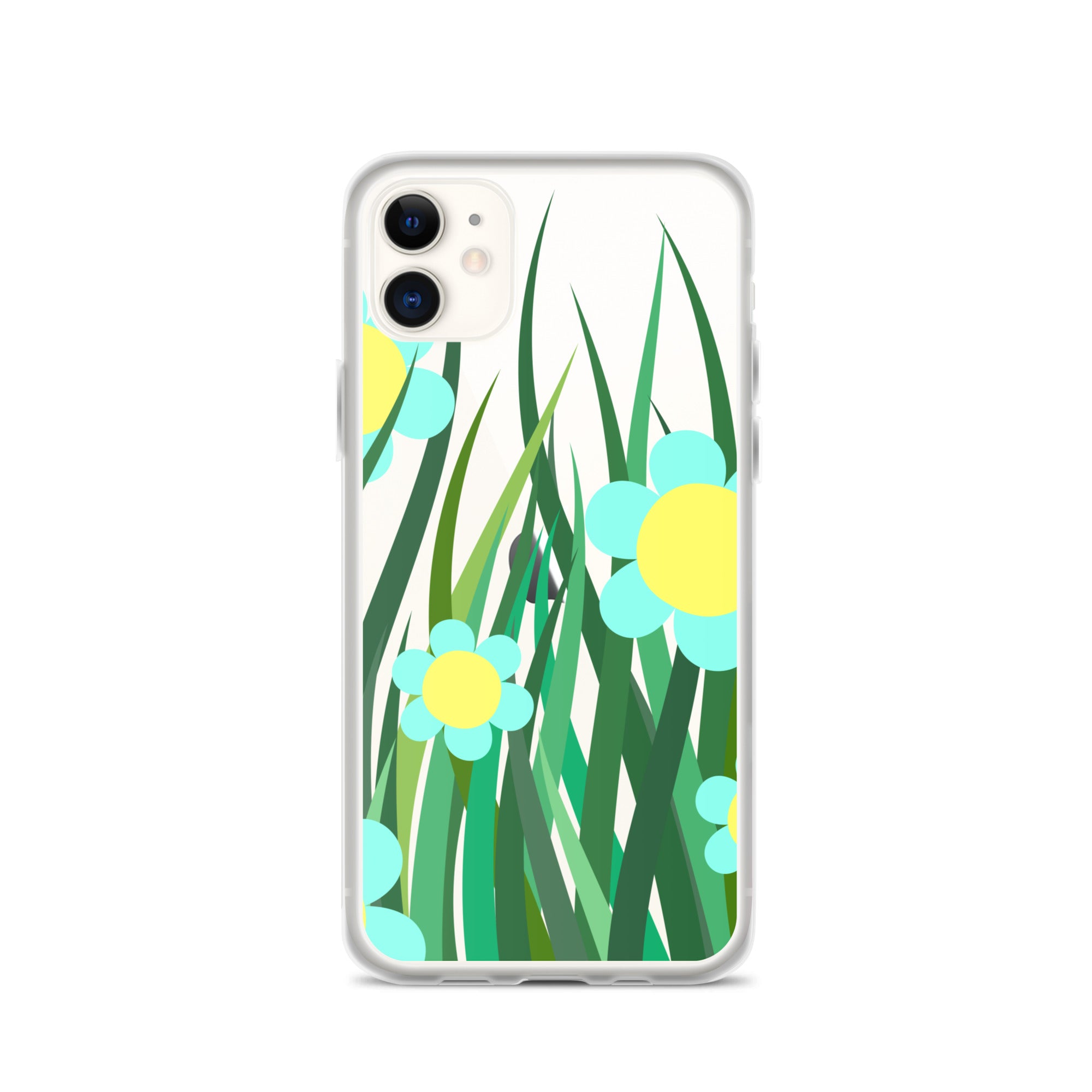 Clear Case for iPhone®- Floral Hedge Design 02