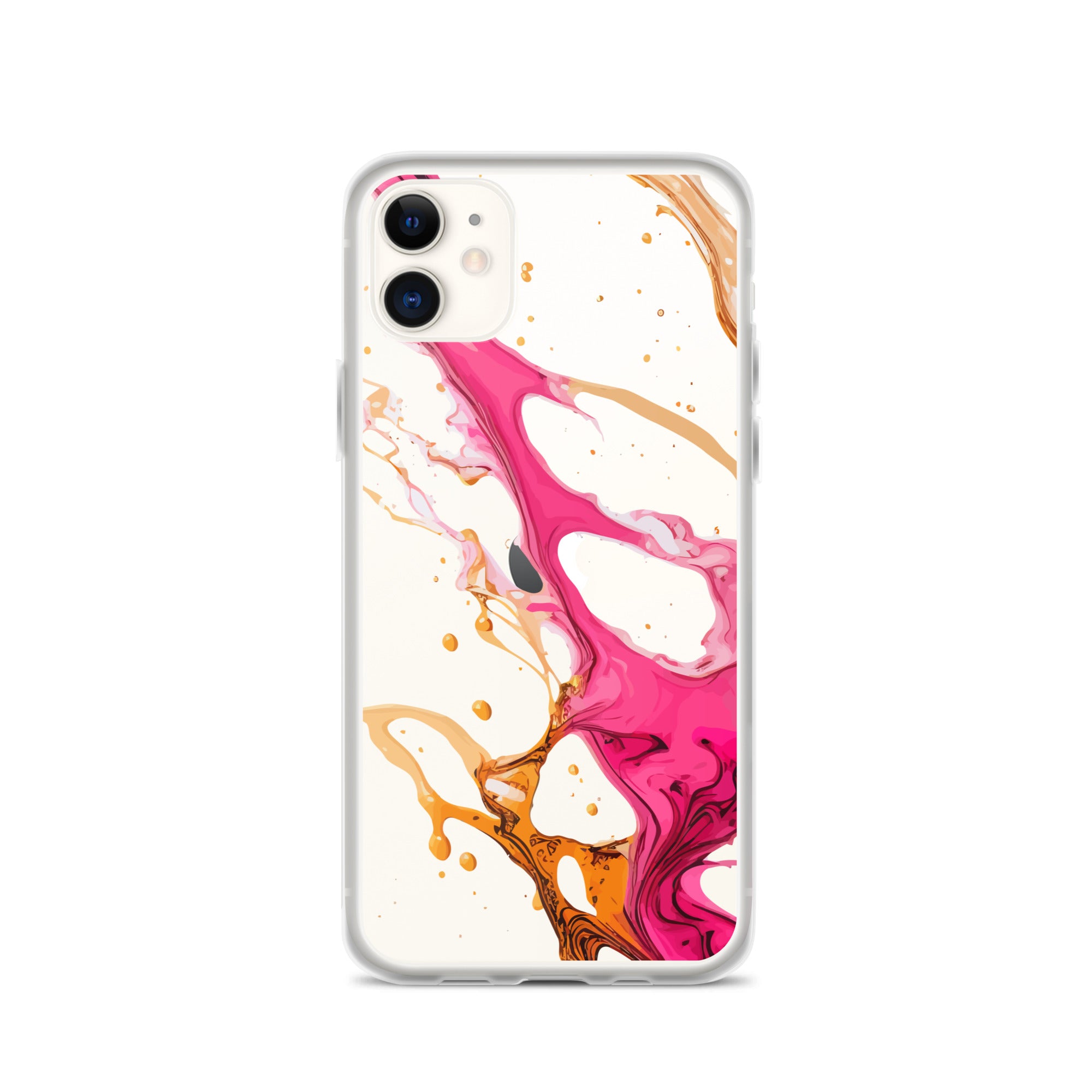 Clear Case for iPhone®- Alchohol Ink Design IV