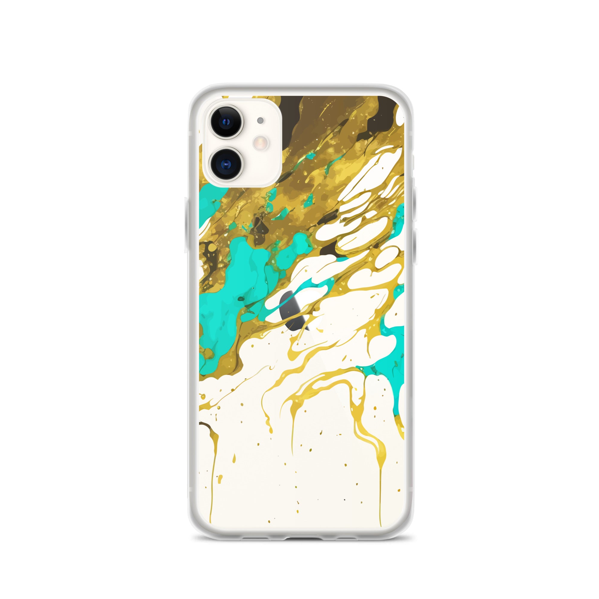 Clear Case for iPhone®- Alchohol Ink Design I