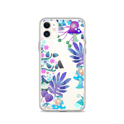 Clear Case for iPhone®- Enchanted Forest Design IV
