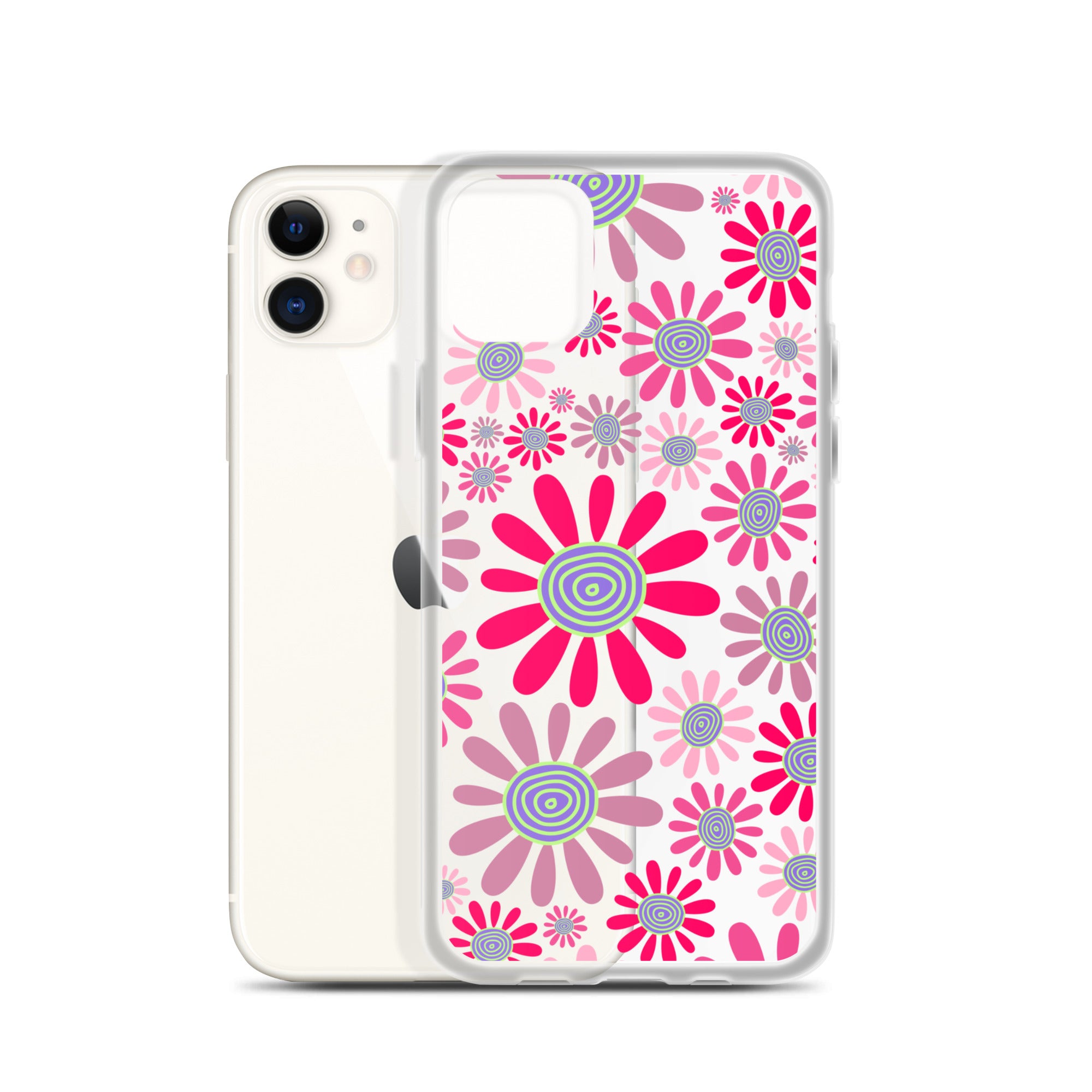 Clear Case for iPhone®- Floral Daisy Design I