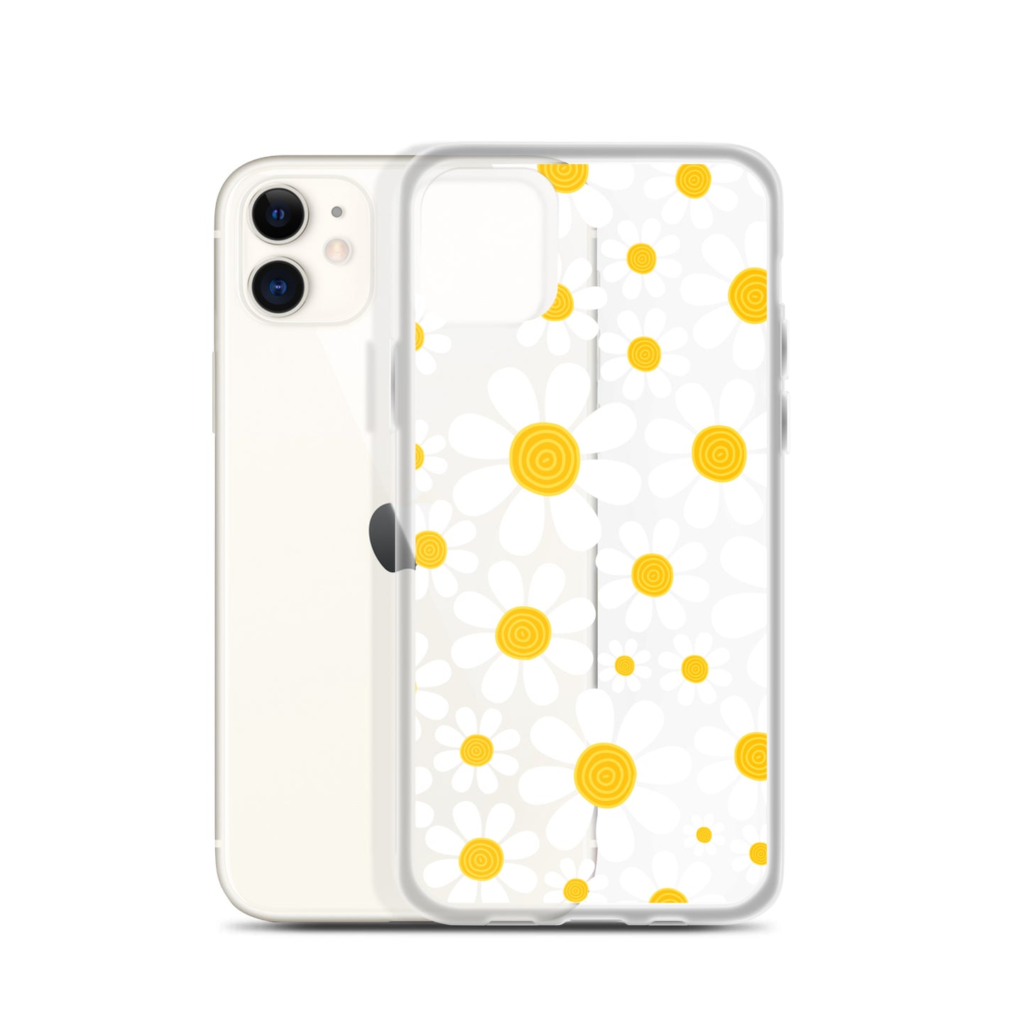Clear Case for iPhone®- Floral Daisy Design III