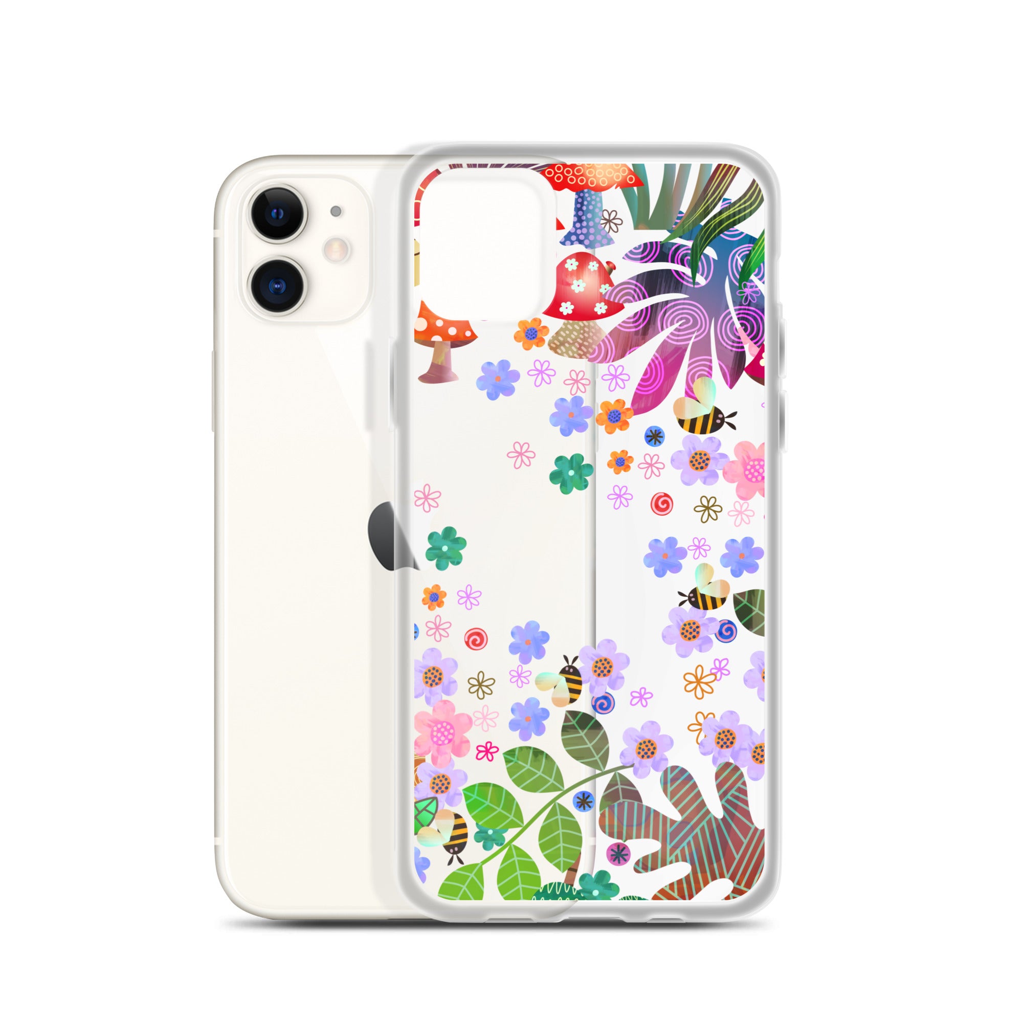 Clear Case for iPhone®- Enchanted Forest Design V