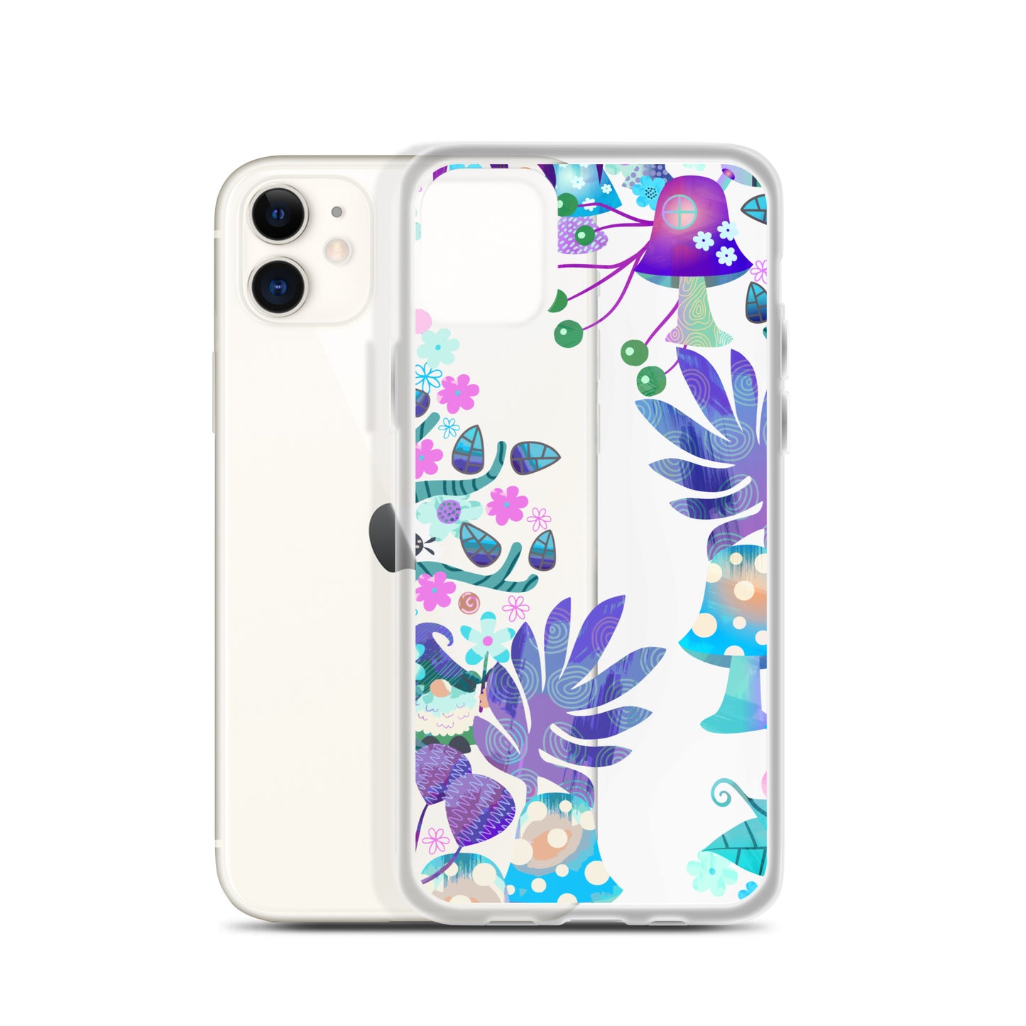 Clear Case for iPhone®- Enchanted Forest Design IV