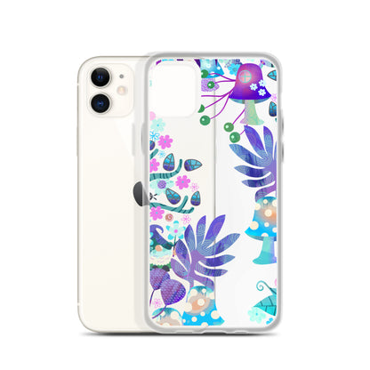 Clear Case for iPhone®- Enchanted Forest Design IV