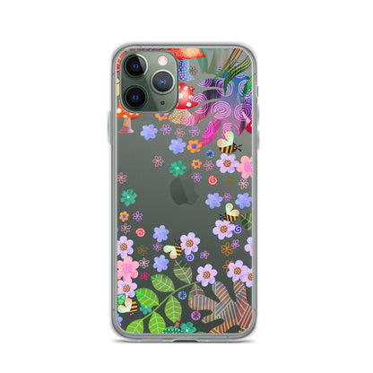 Clear Case for iPhone®- Enchanted Forest Design V