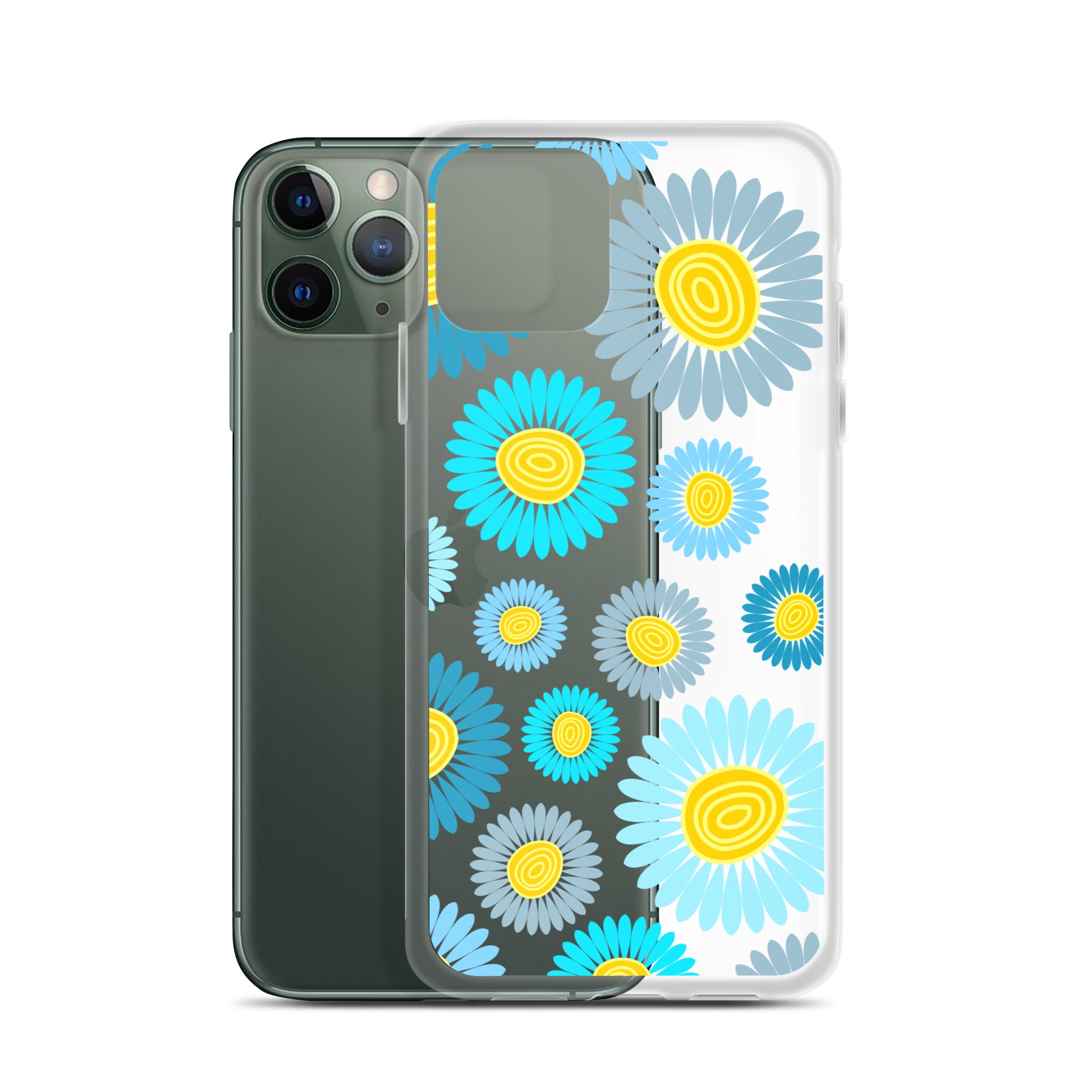 Clear Case for iPhone®- Floral Daisy Design II