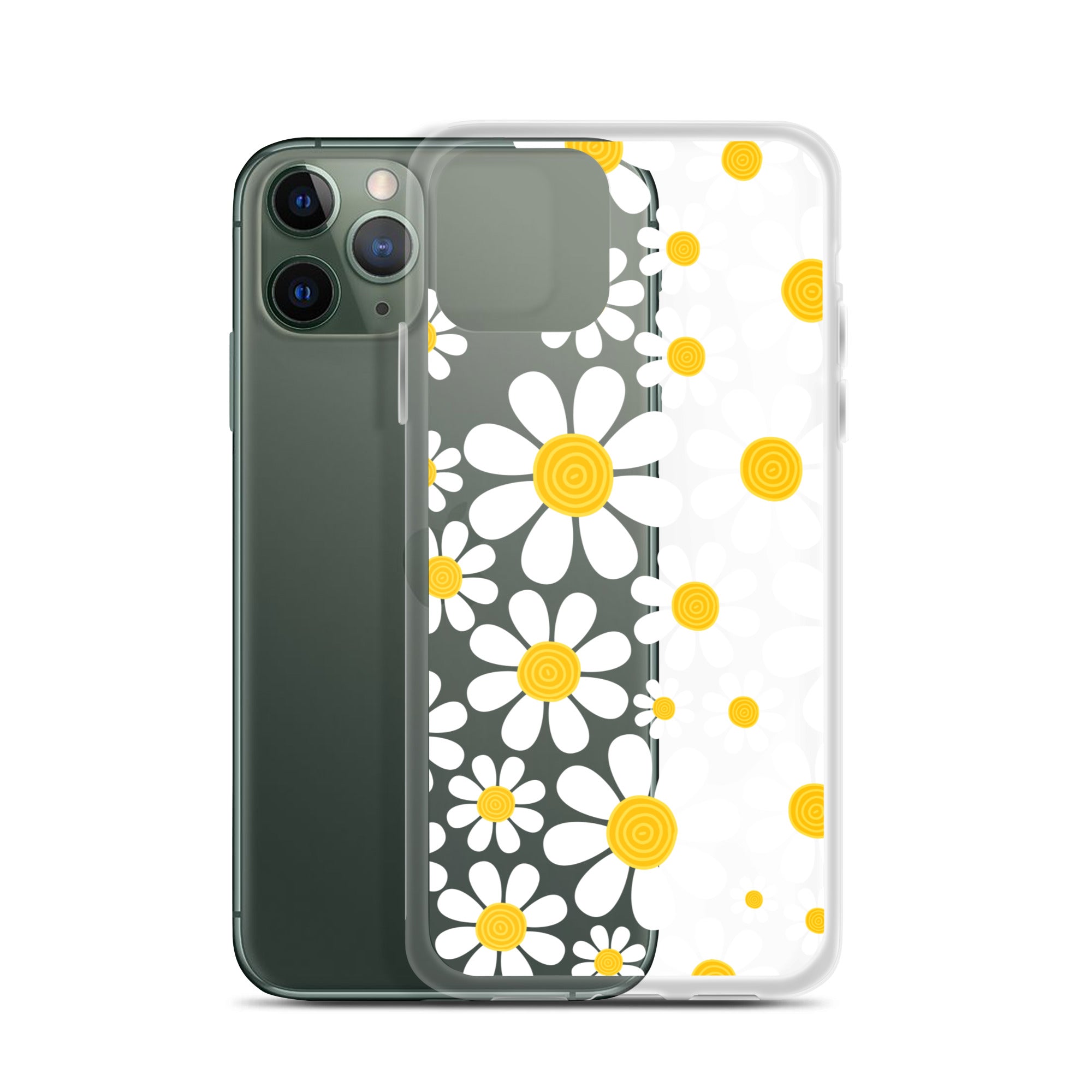 Clear Case for iPhone®- Floral Daisy Design 03